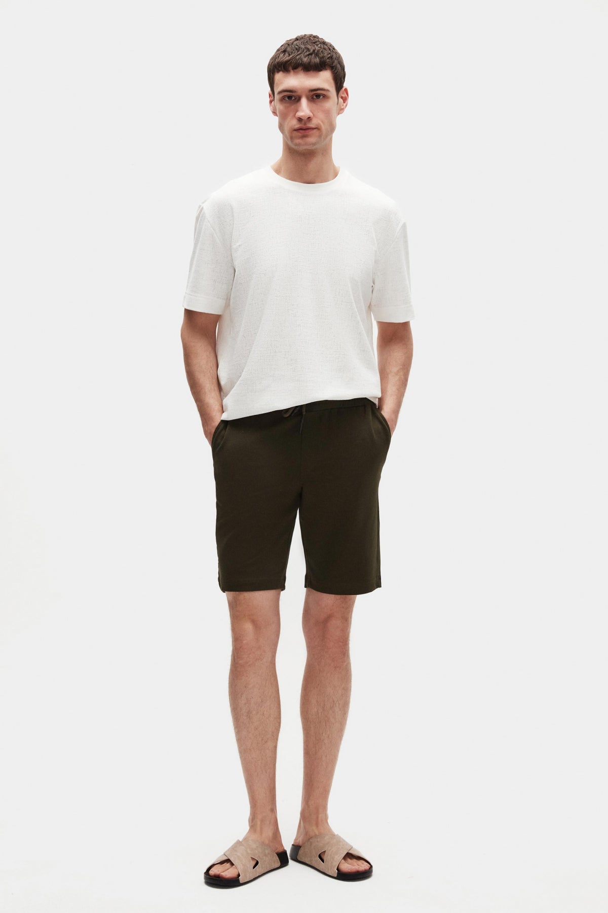 PANTALONI SCURTI D'S DAMAT SLIM FIT - Kaki