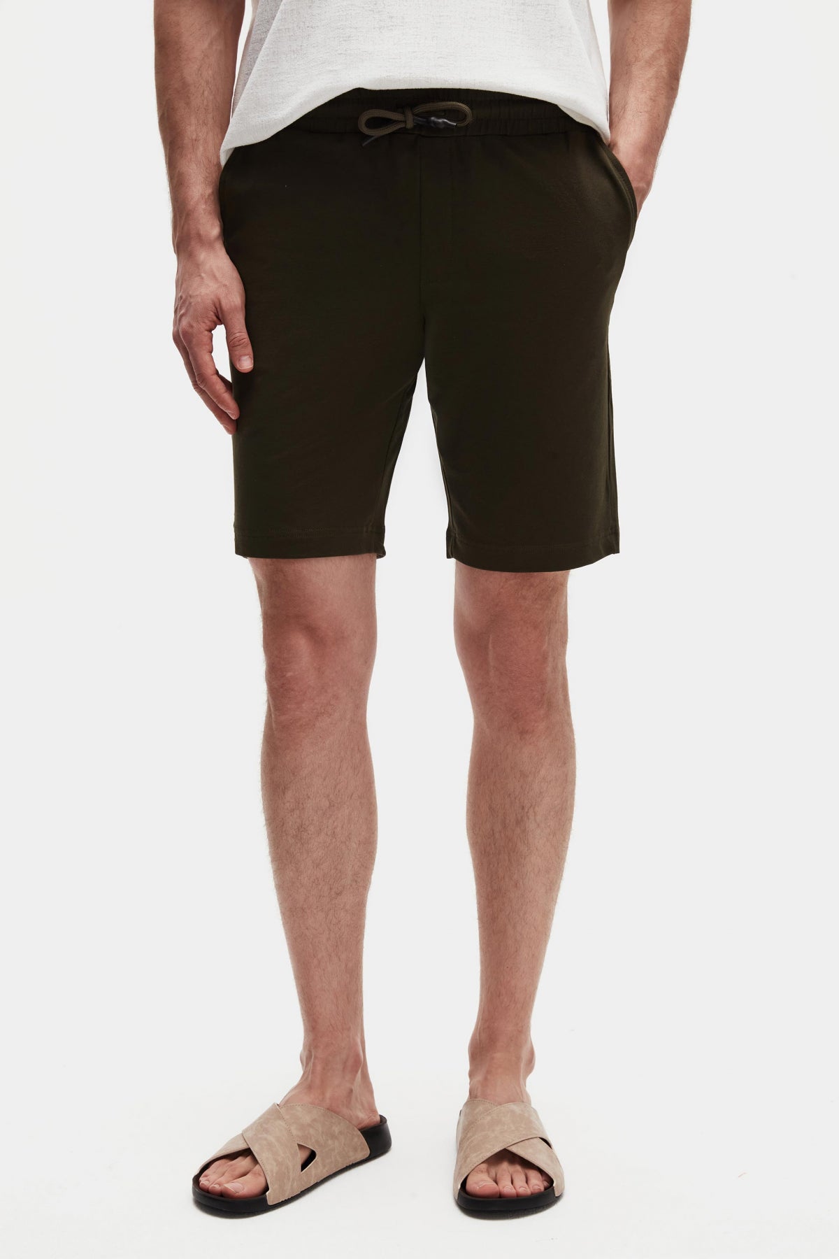 PANTALONI SCURTI D'S DAMAT SLIM FIT - Kaki