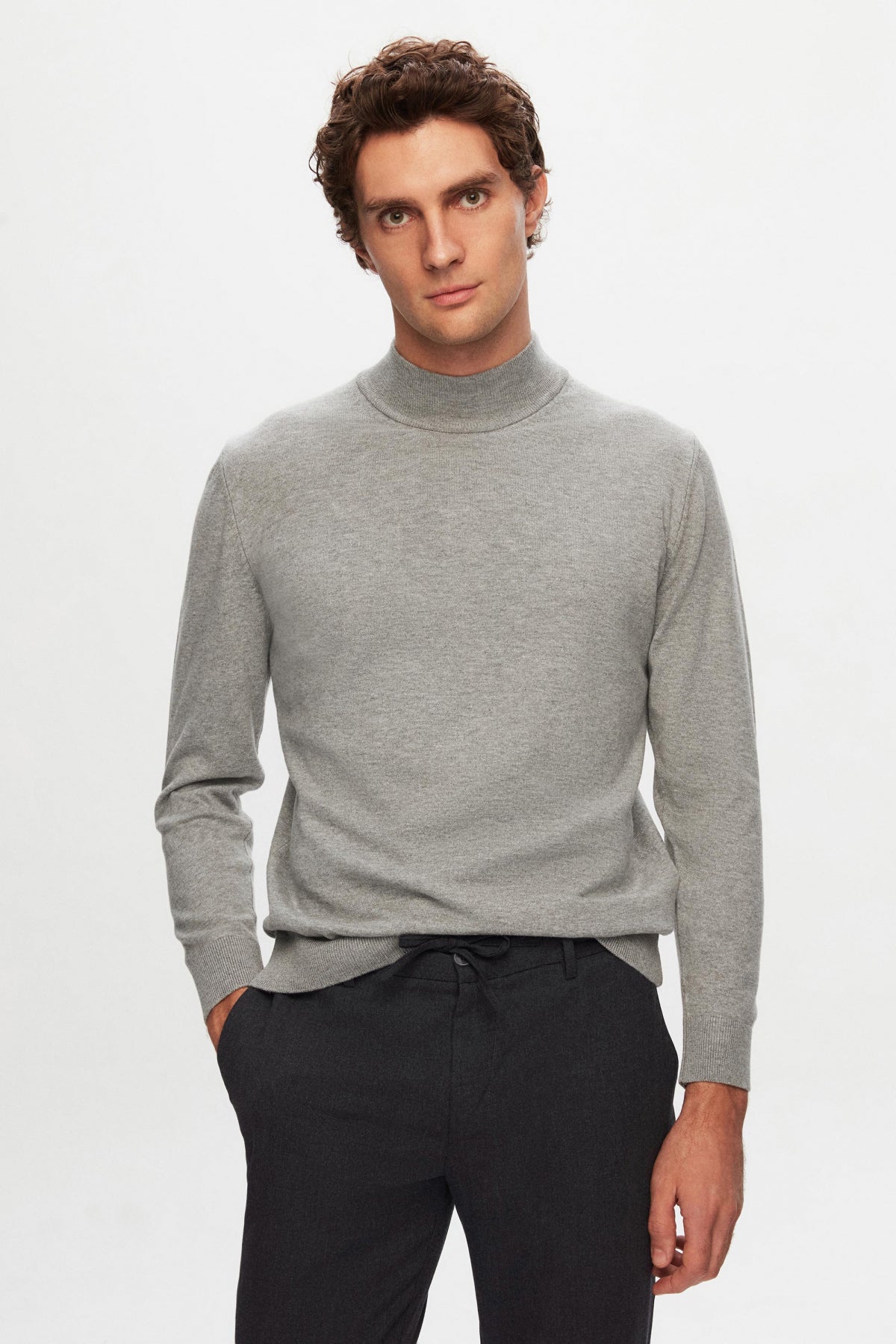 PANTALONI JOGGER SLIM FIT D'S DAMAT - Antracit