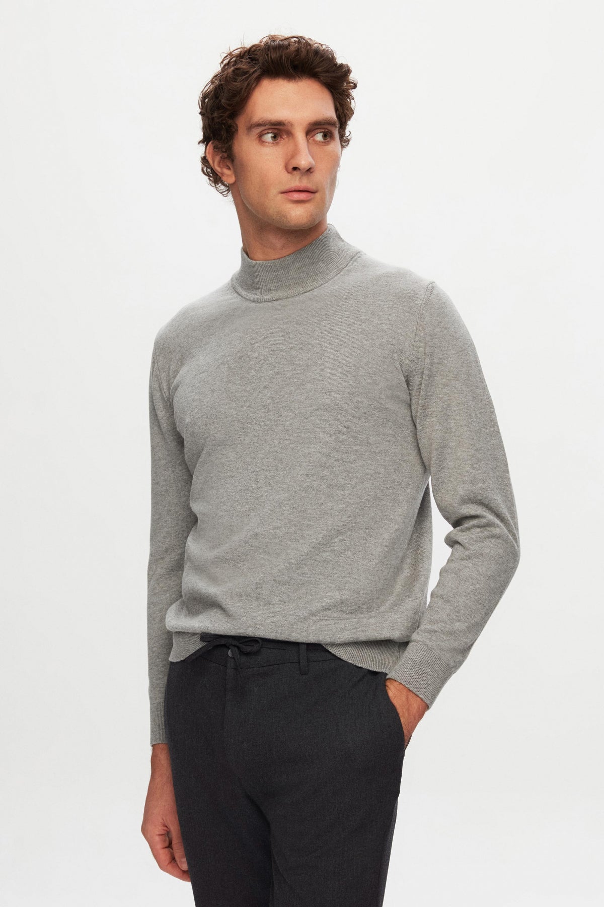 PANTALONI JOGGER SLIM FIT D'S DAMAT - Antracit