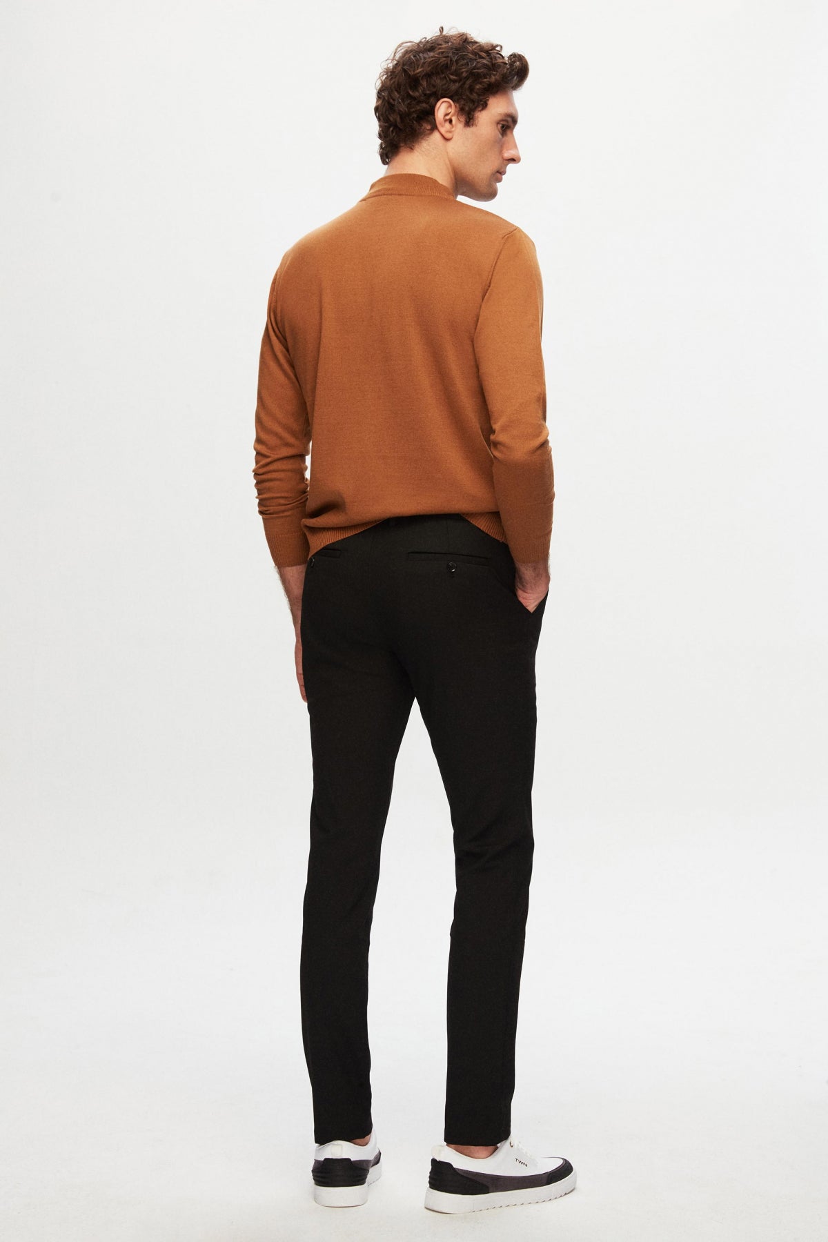 PANTALONI JOGGER SLIM FIT D'S DAMAT - Negru