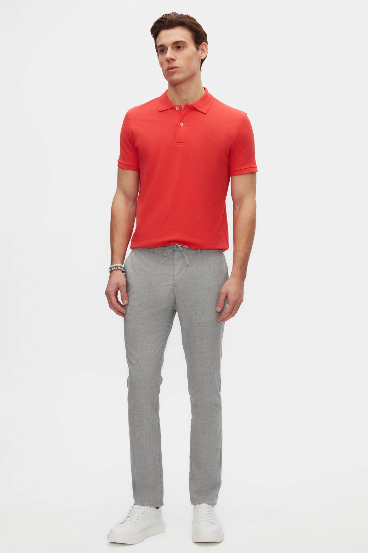 PANTALONI JOGGER SLIM FIT D'S DAMAT - Gri