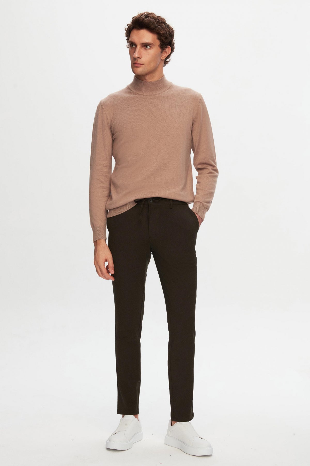 PANTALONI JOGGER SLIM FIT D'S DAMAT - Kaki