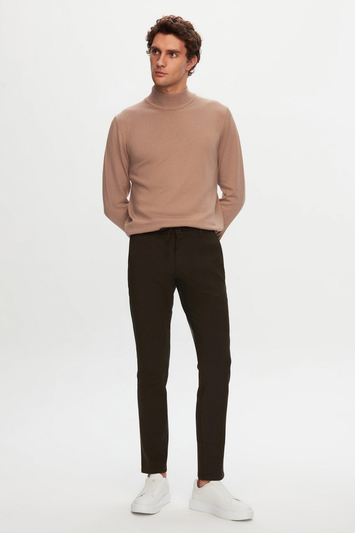 PANTALONI JOGGER SLIM FIT D'S DAMAT - Kaki