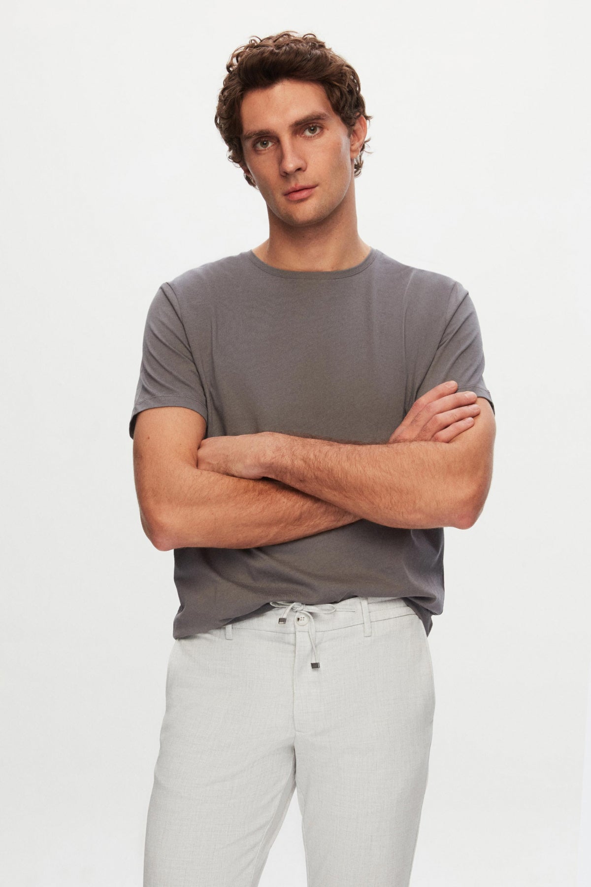 PANTALONI JOGGER SLIM FIT D'S DAMAT - Bej
