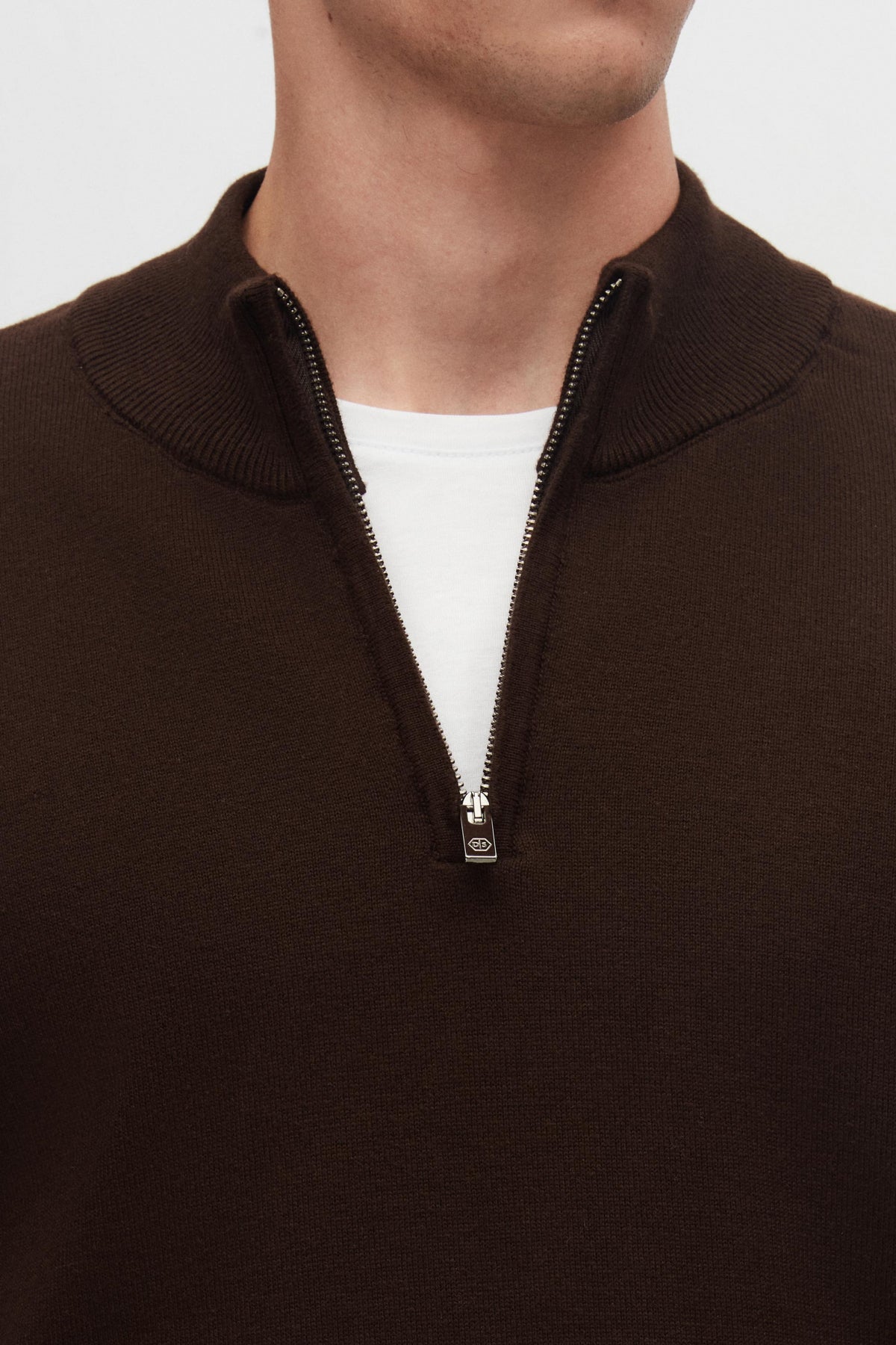 PULOVER CU FERMOAR SLIM FIT D'S DAMAT - Maro