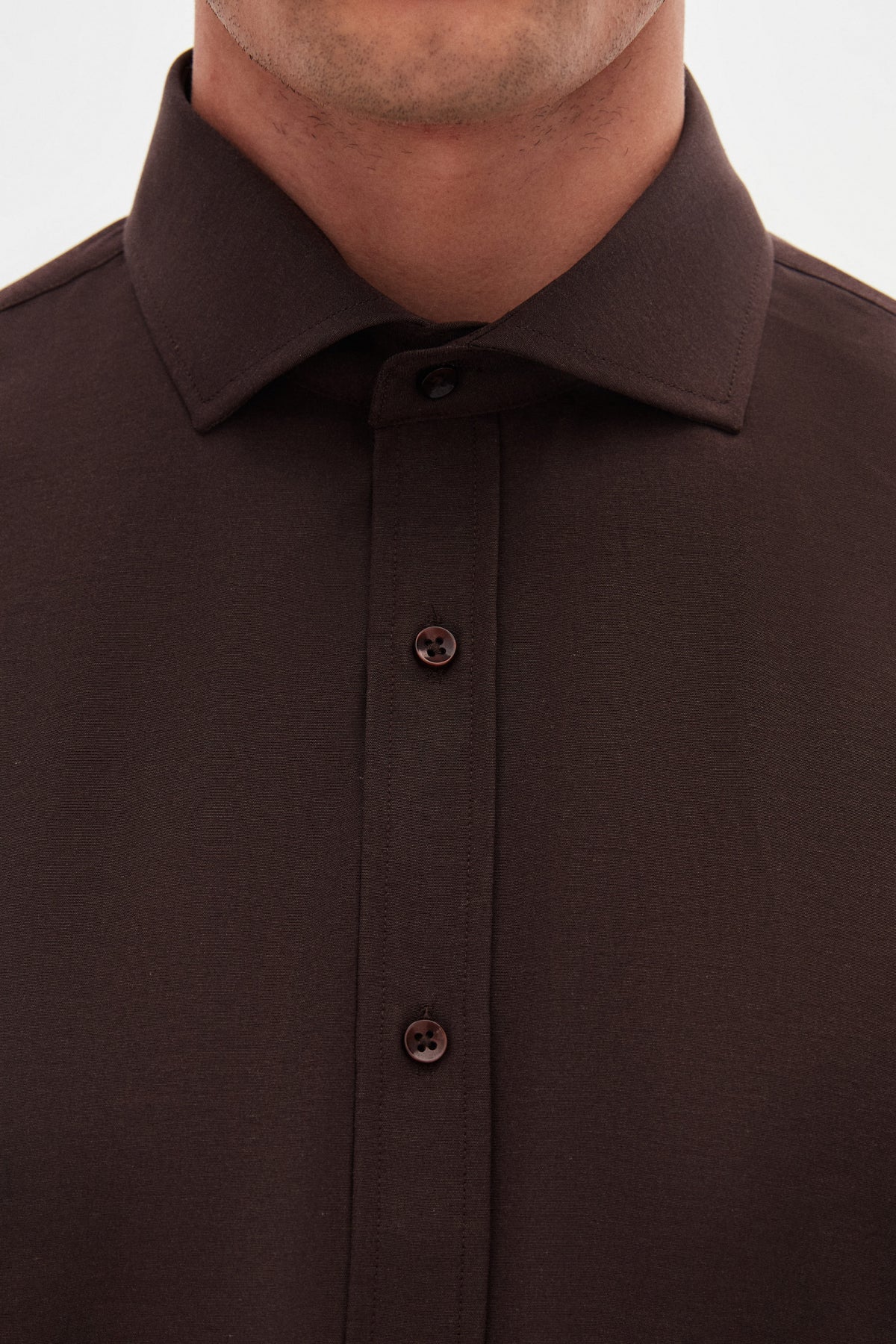 CAMASA SLIM FIT D'S DAMAT - Maro Închis