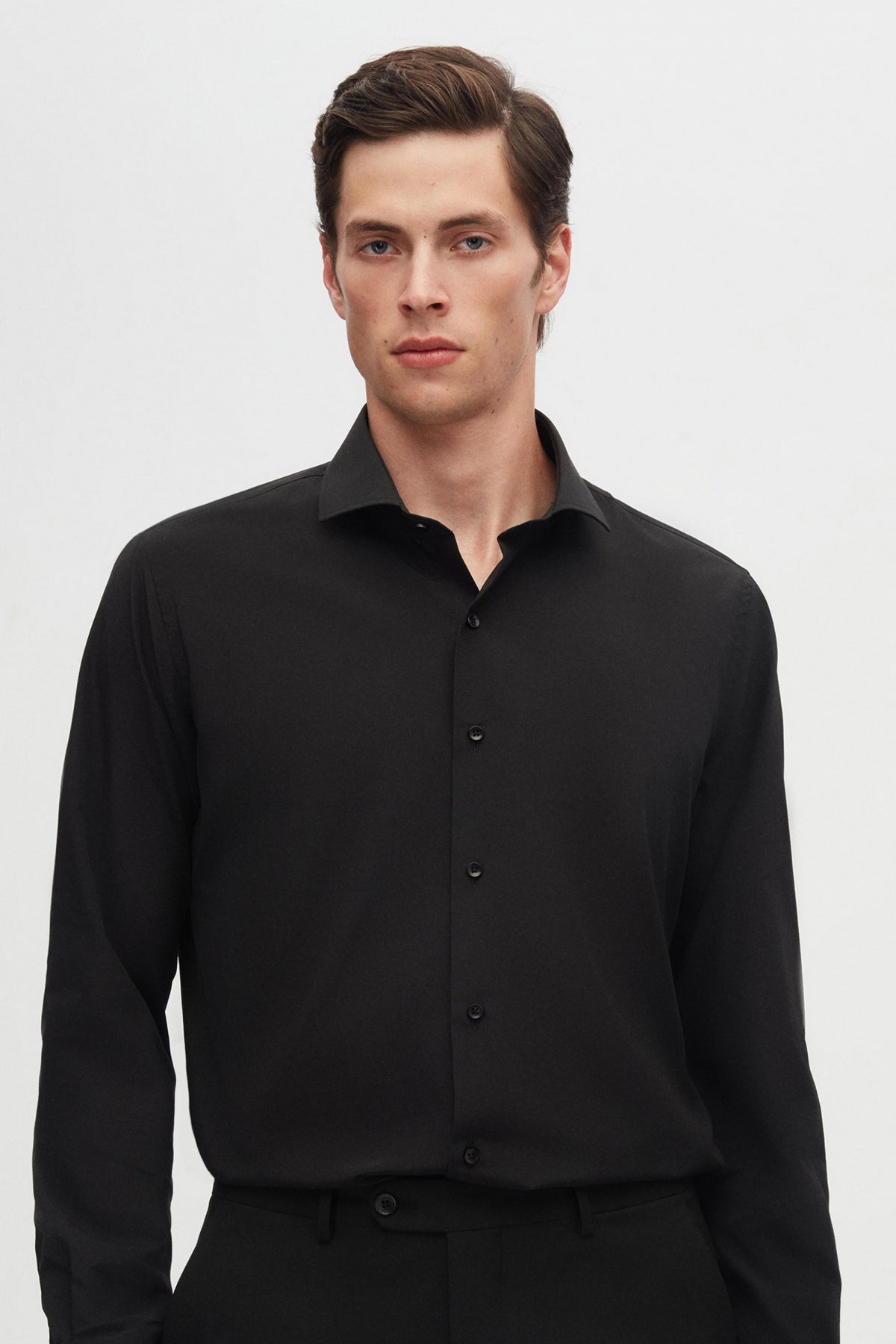 CAMASA SLIM FIT D'S DAMAT - Negru