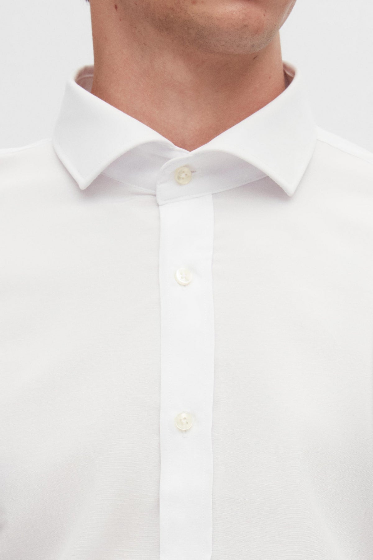 CAMASA SLIM FIT D'S DAMAT - Alb