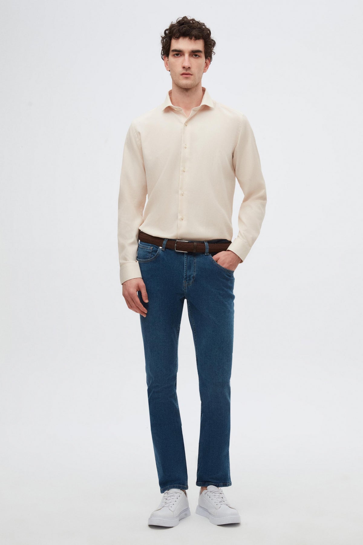 CAMASA SLIM FIT D'S DAMAT - Bej