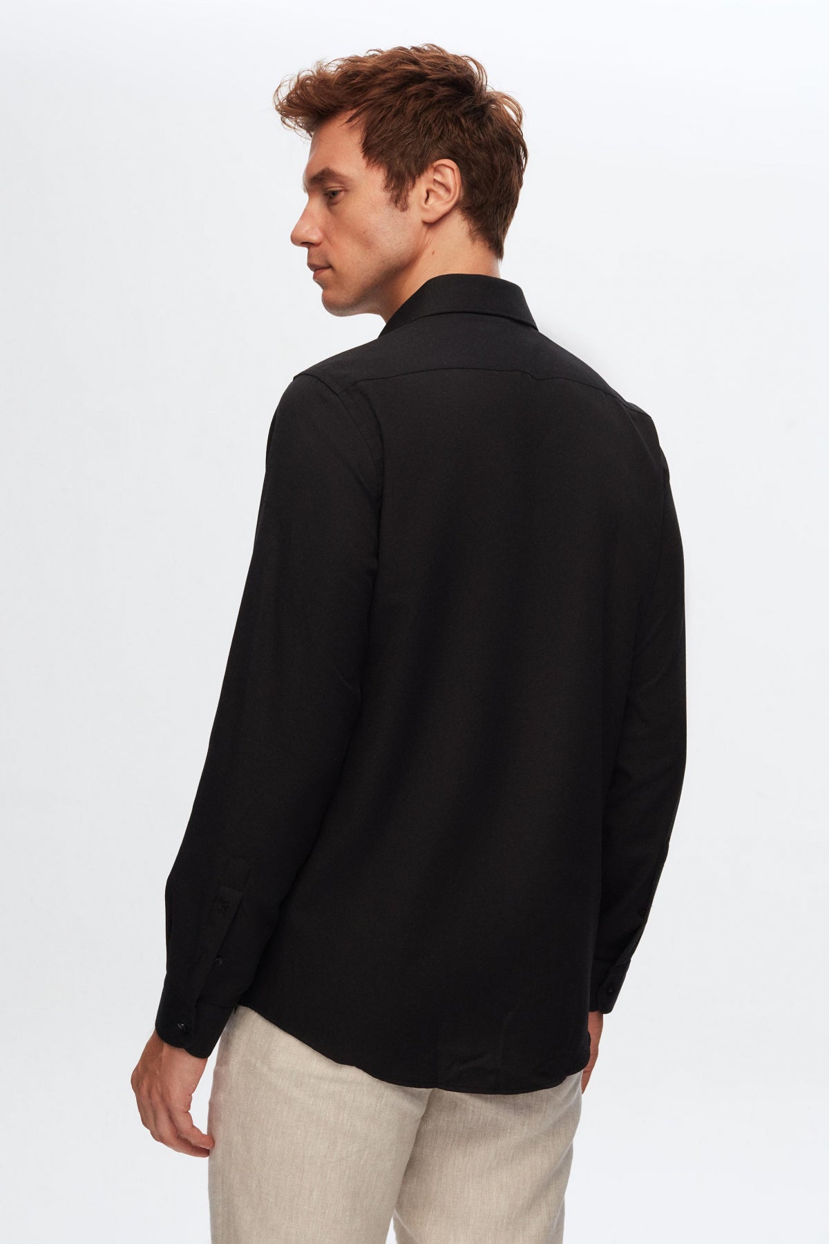 CAMASA SLIM FIT D'S DAMAT - Negru
