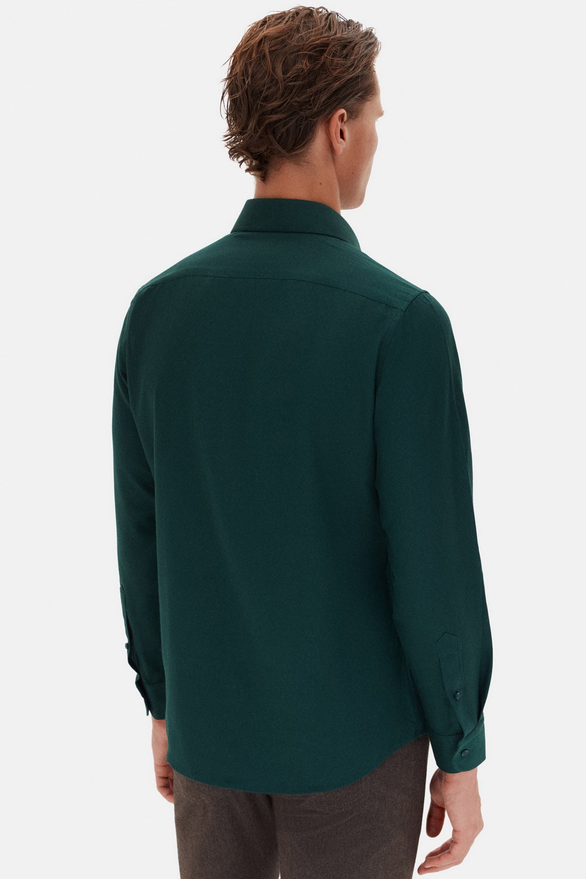 CAMASA SLIM FIT D'S DAMAT - Verde Închis
