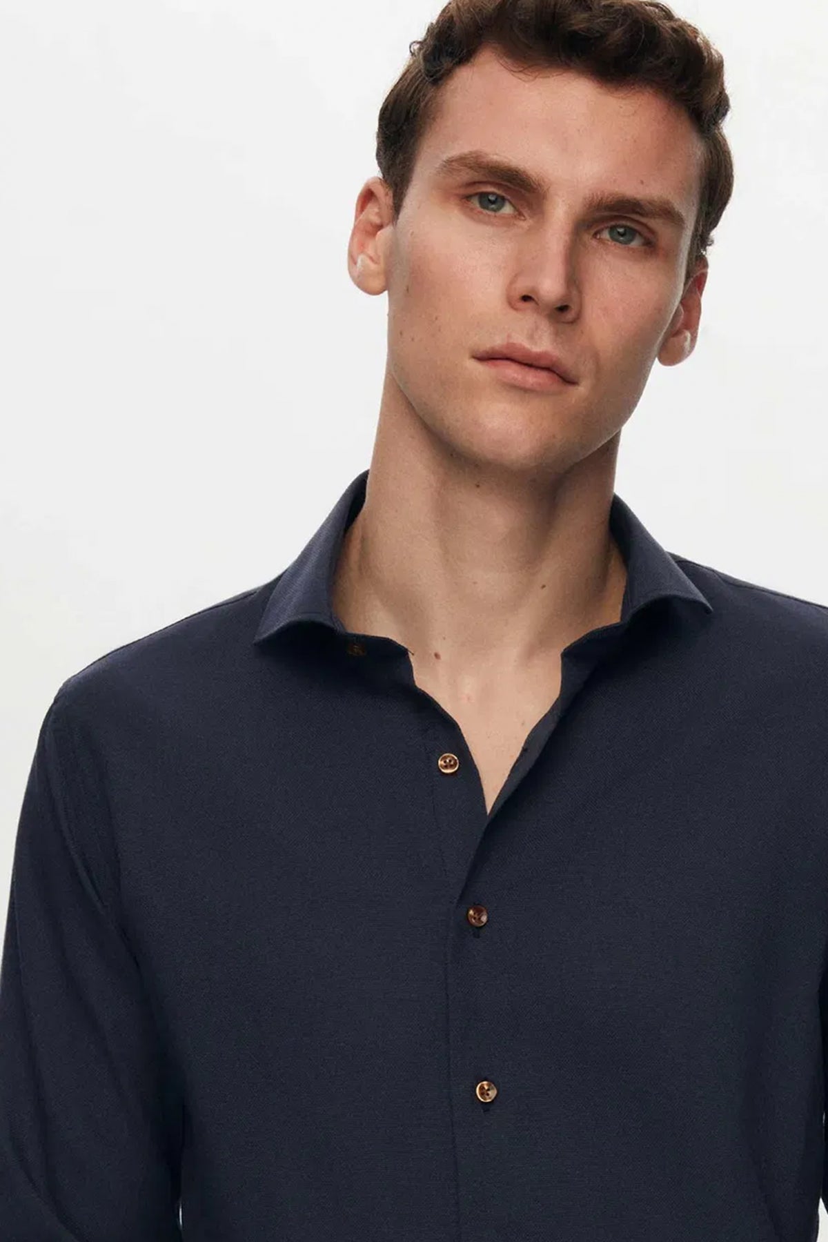 CAMASA SLIM FIT D'S DAMAT - Bleumarin