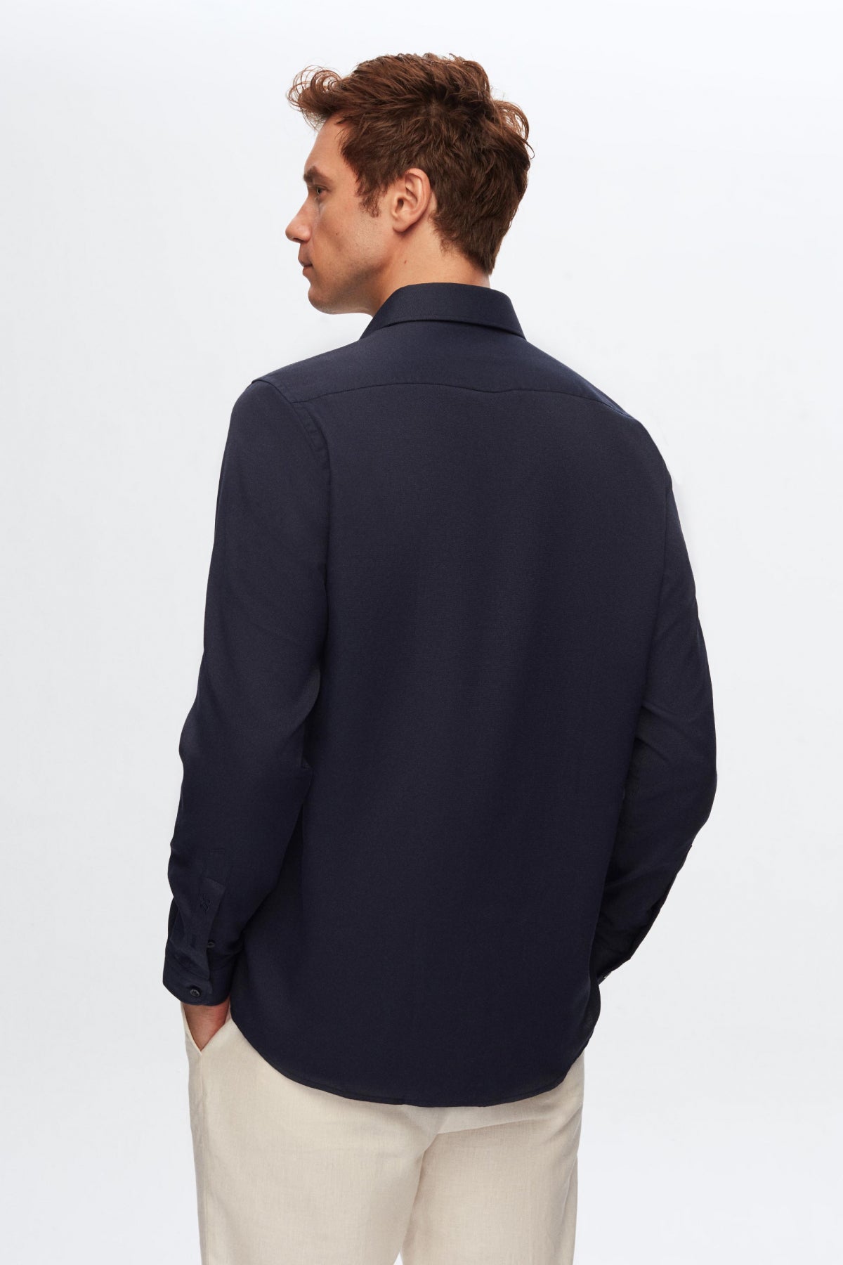 CAMASA SLIM FIT D'S DAMAT - Bleumarin