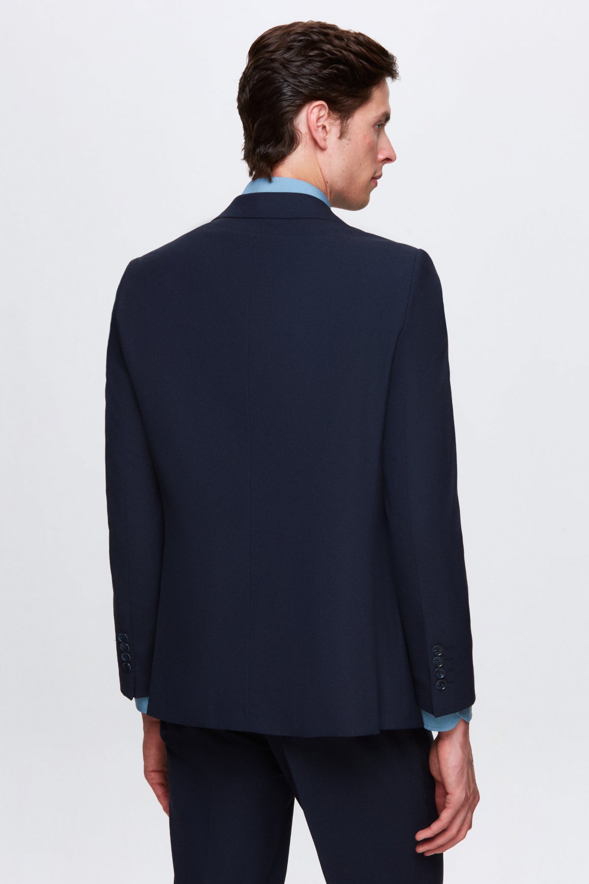 COSTUM CU VESTA SLIM FIT D'S DAMAT - Bleumarin