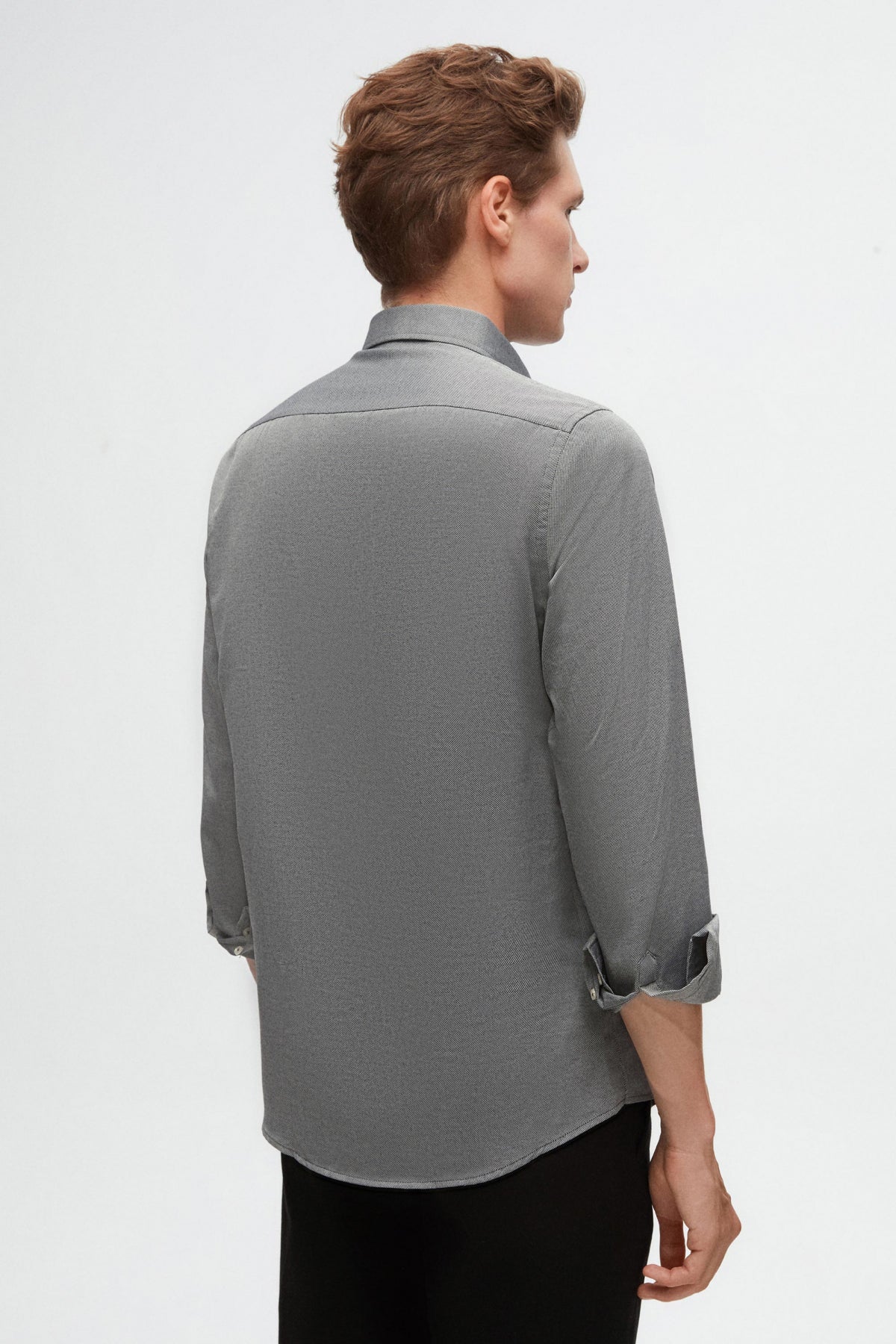 CAMASA SLIM FIT D'S DAMAT - Antracit