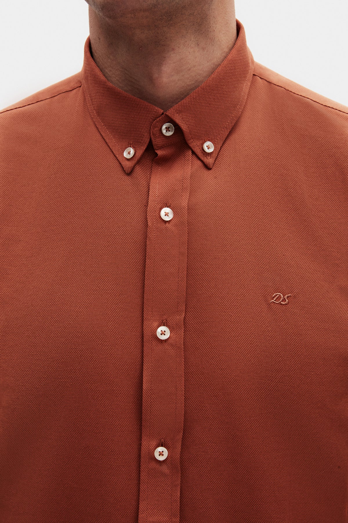 CAMASA SLIM FIT D'S DAMAT - Portocaliu