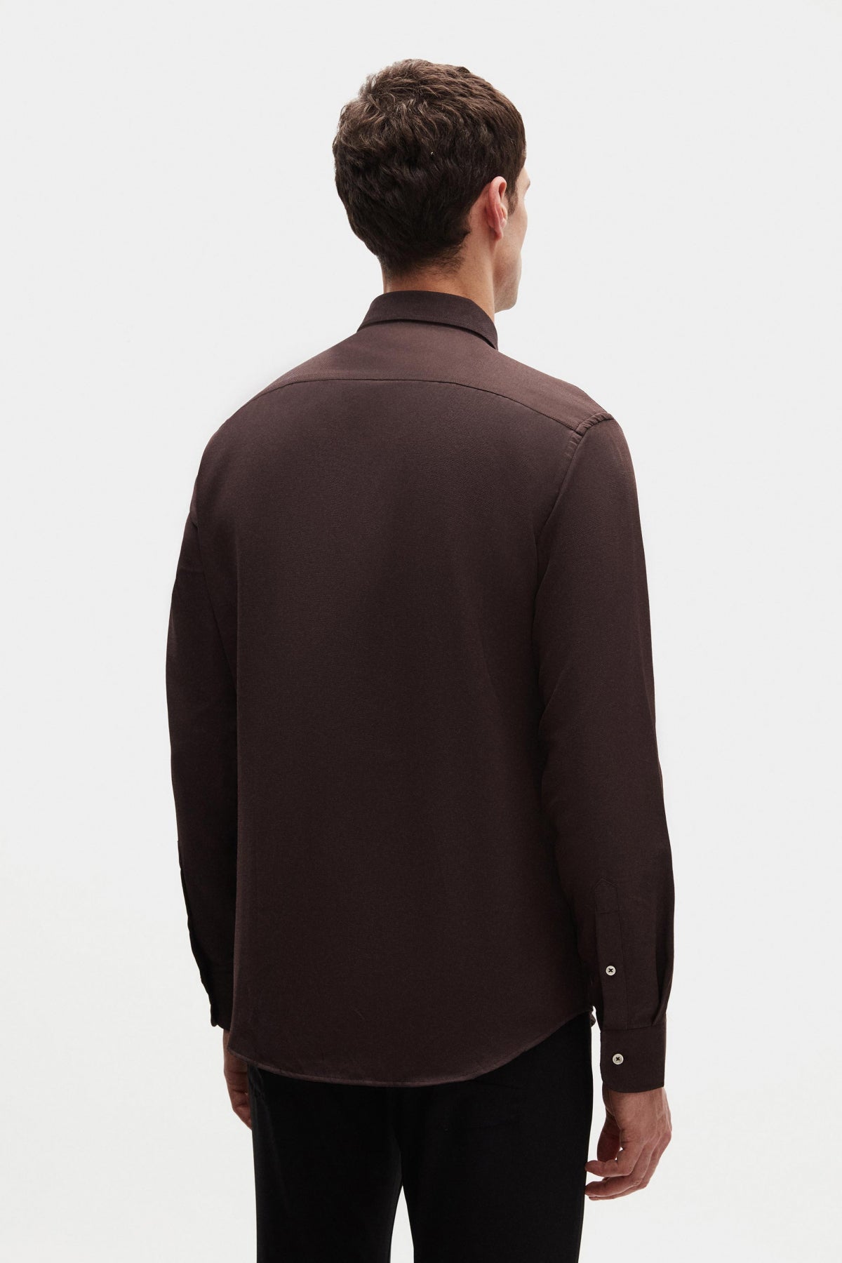 CAMASA SLIM FIT D'S DAMAT - Maro Închis