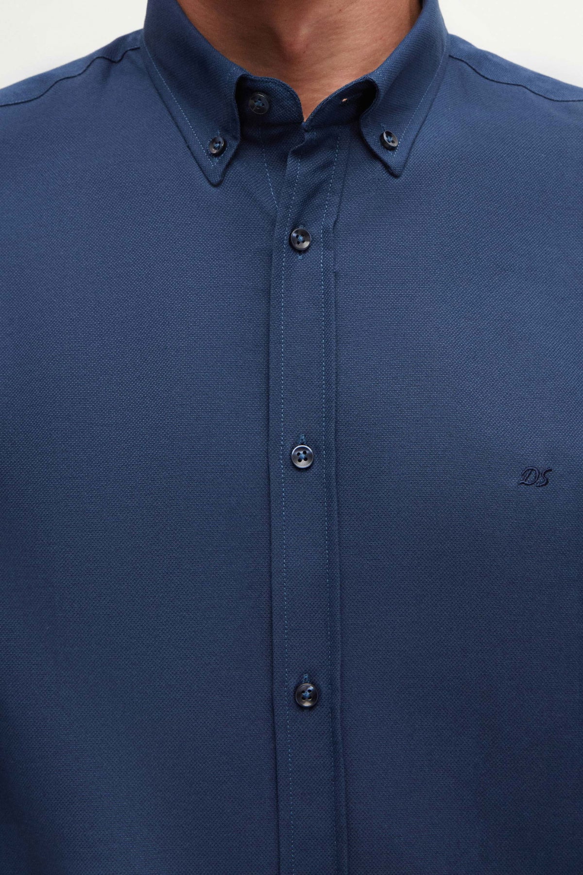 CAMASA SLIM FIT D'S DAMAT - Albastru