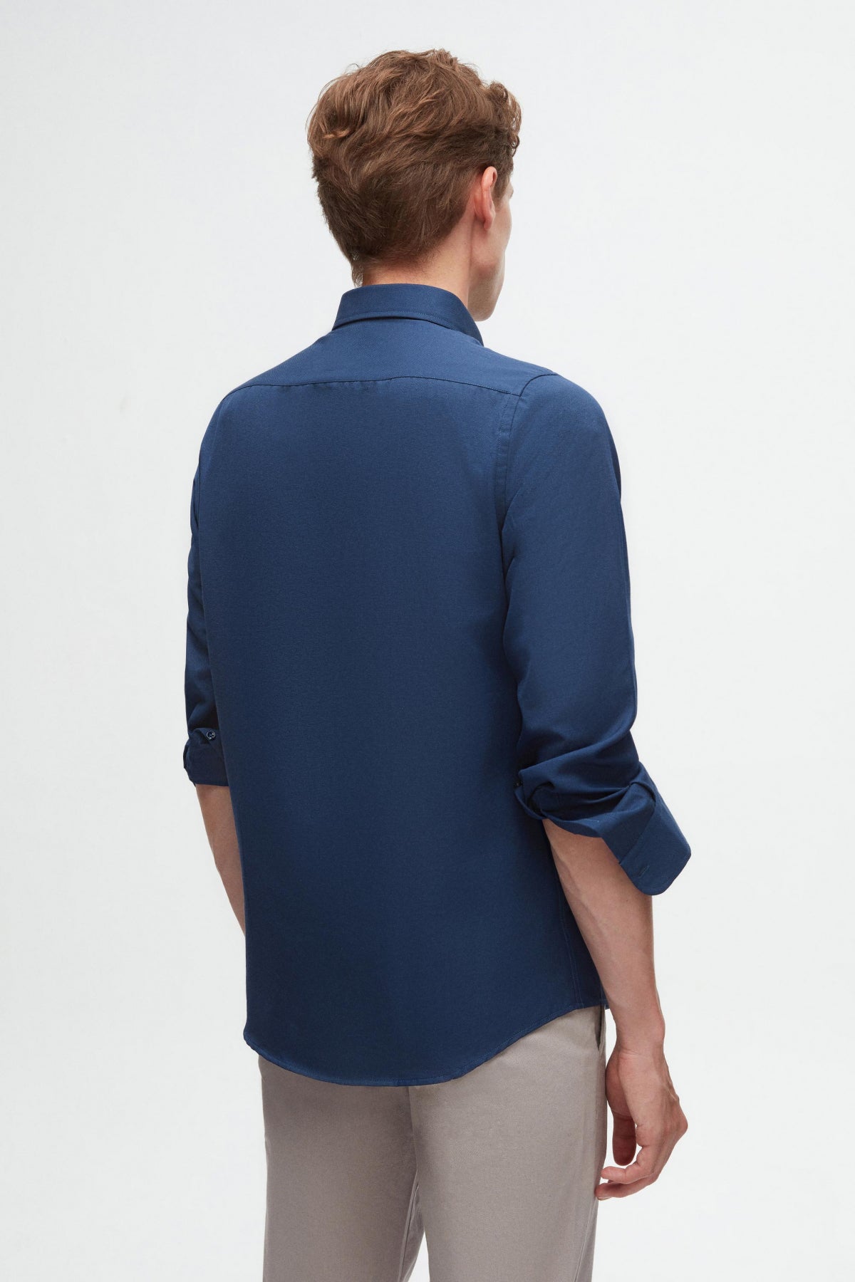 CAMASA SLIM FIT D'S DAMAT - Albastru