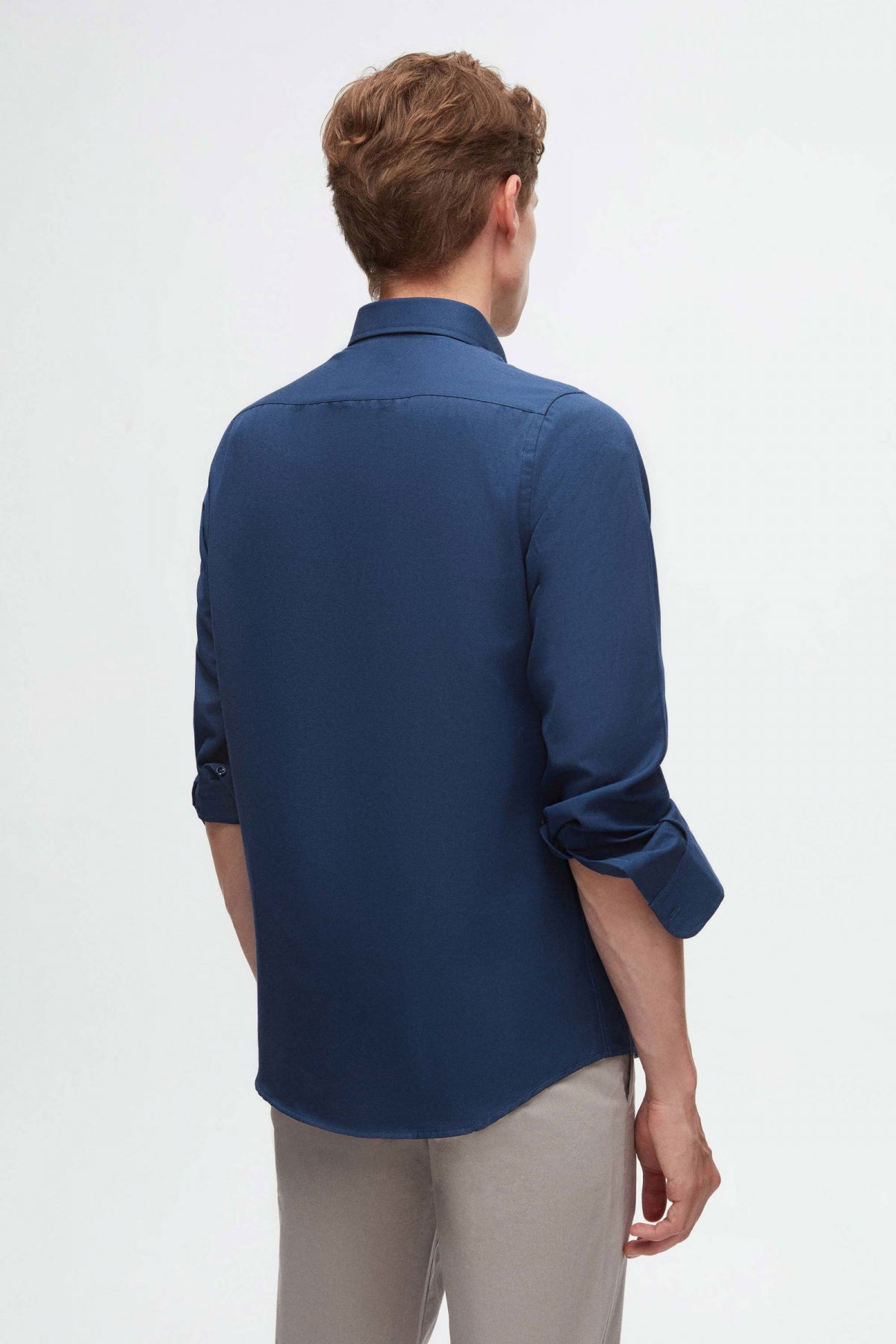 CAMASA SLIM FIT D'S DAMAT - Albastru