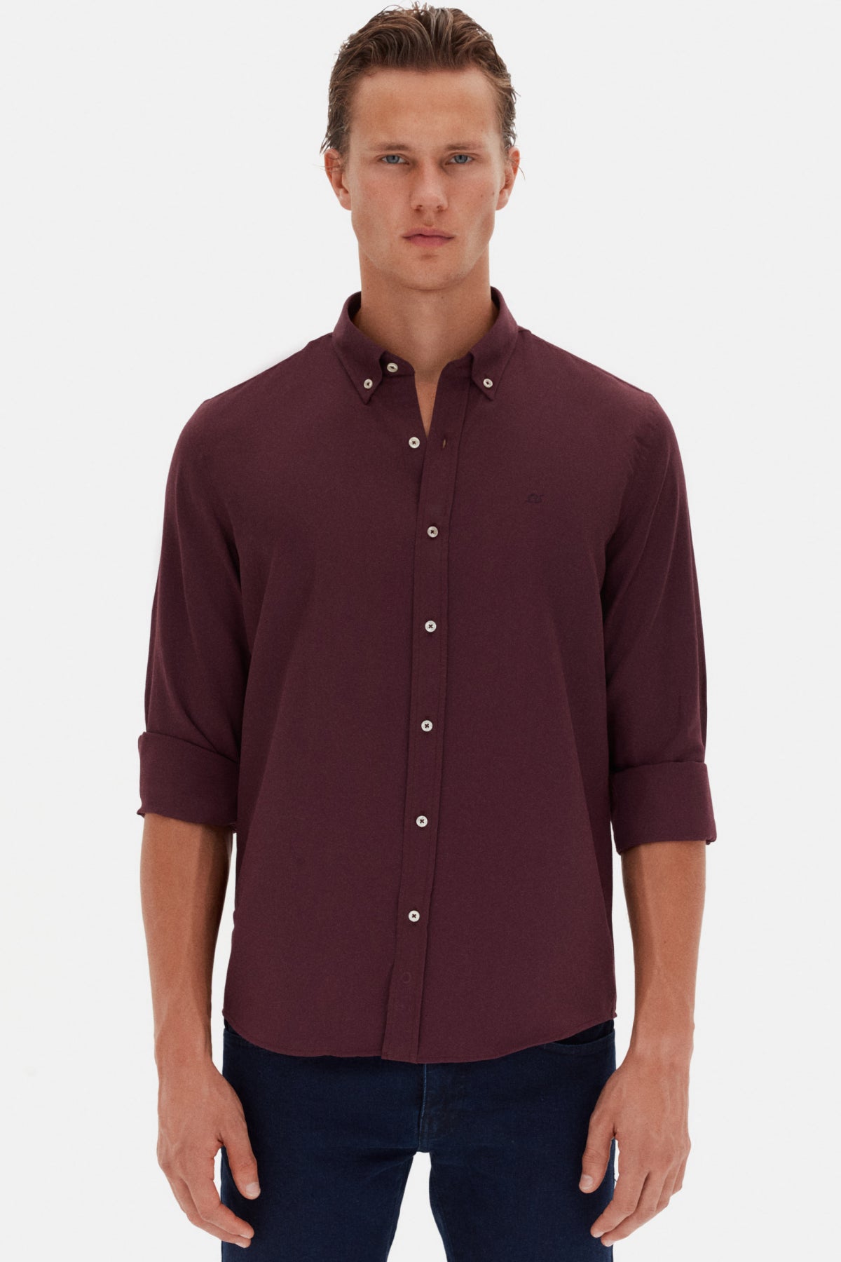 CAMASA SLIM FIT D'S DAMAT - Vișiniu