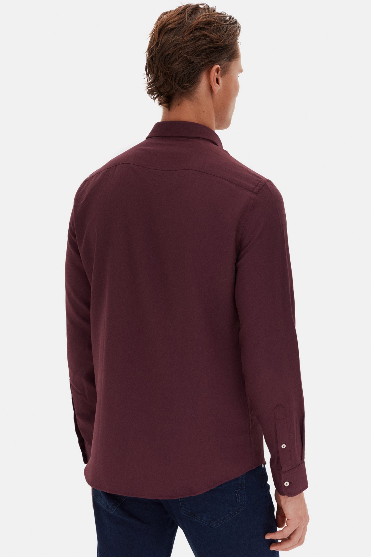 CAMASA SLIM FIT D'S DAMAT - Vișiniu