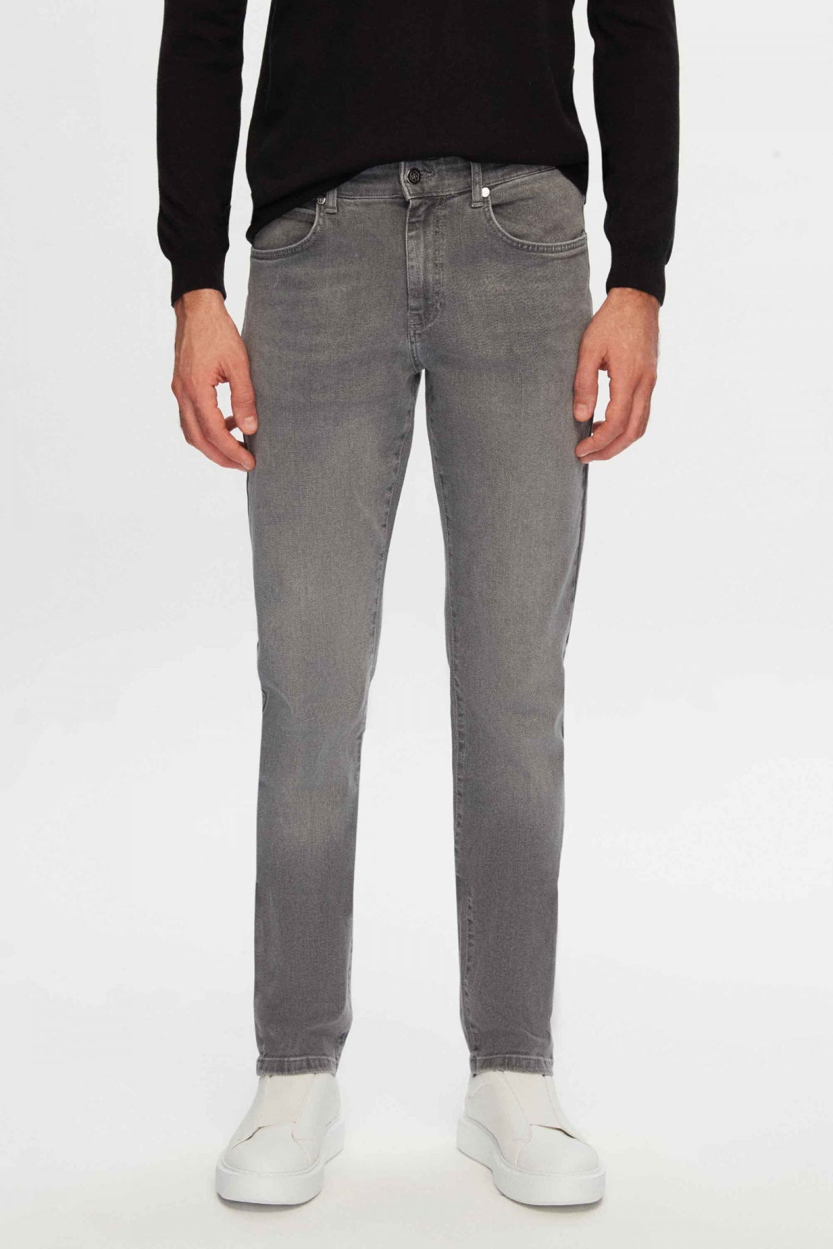 BLUGI SLIM FIT D'S DAMAT - Gri