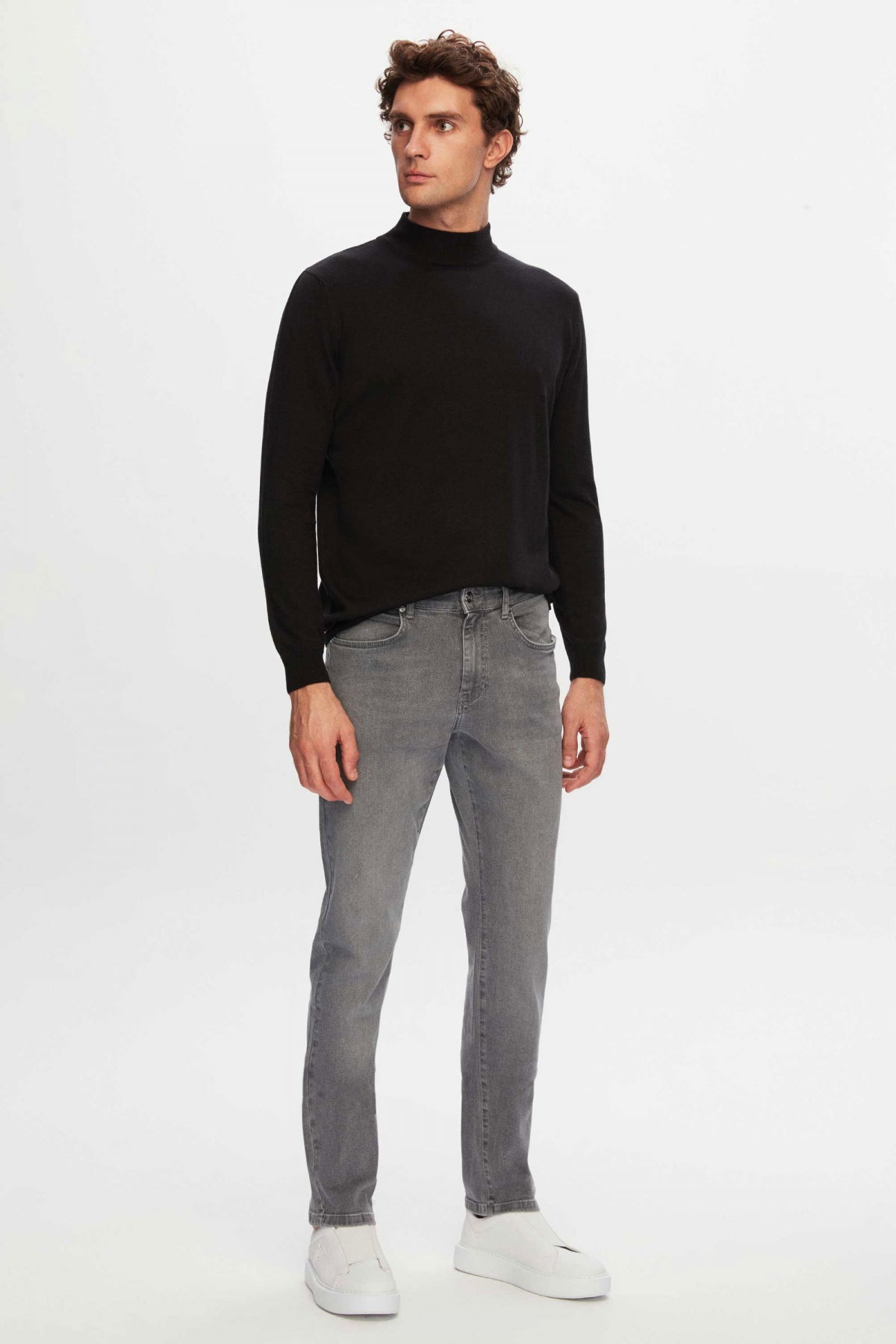 BLUGI SLIM FIT D'S DAMAT - Gri