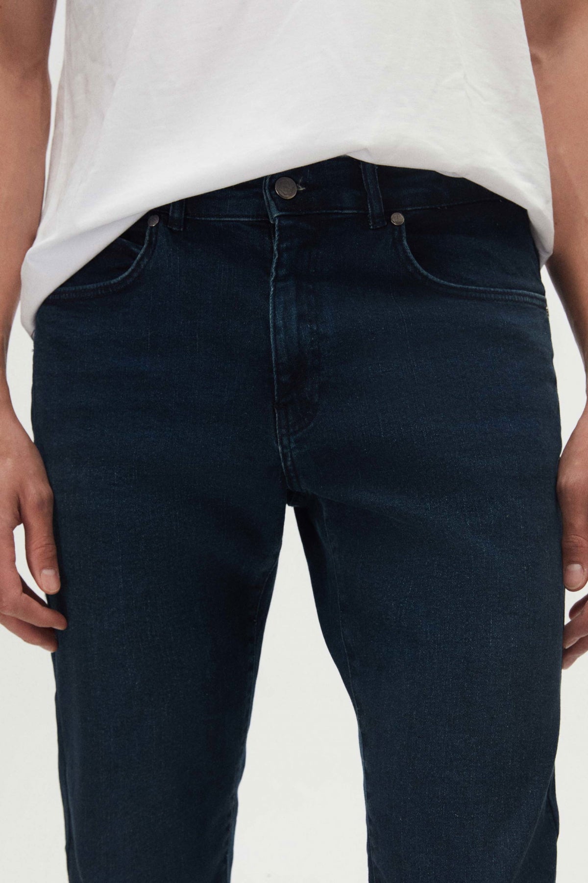 BLUGI SLIM FIT D'S DAMAT - Bleumarin