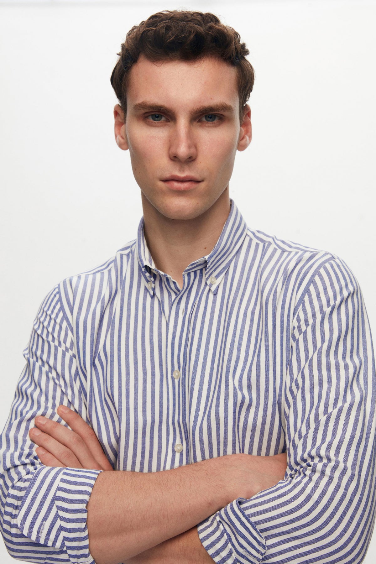 CAMASA D'S DAMAT SLIM FIT - Bleumarin