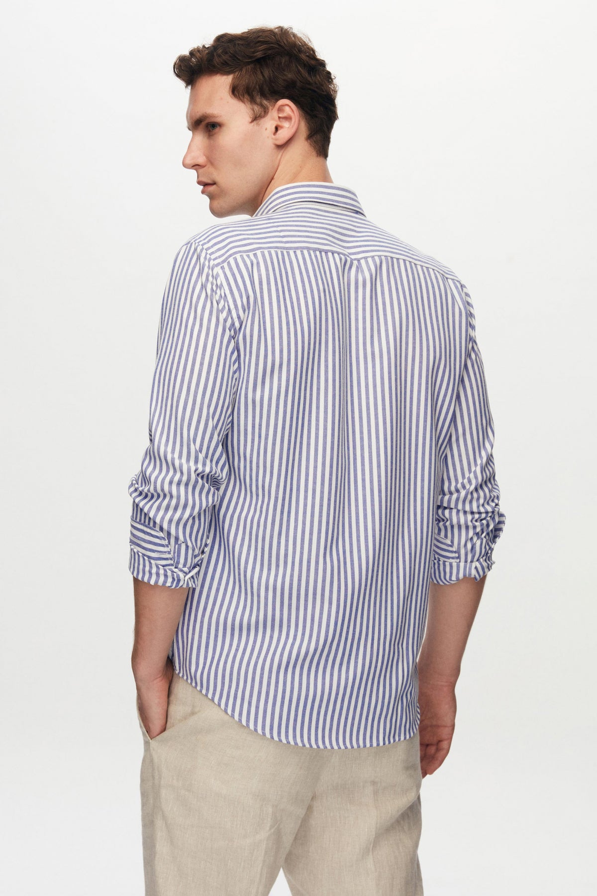 CAMASA D'S DAMAT SLIM FIT - Bleumarin