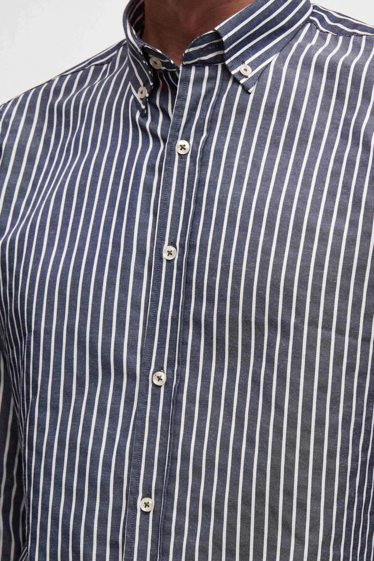 CAMASA SLIM FIT D'S DAMAT - Bleumarin