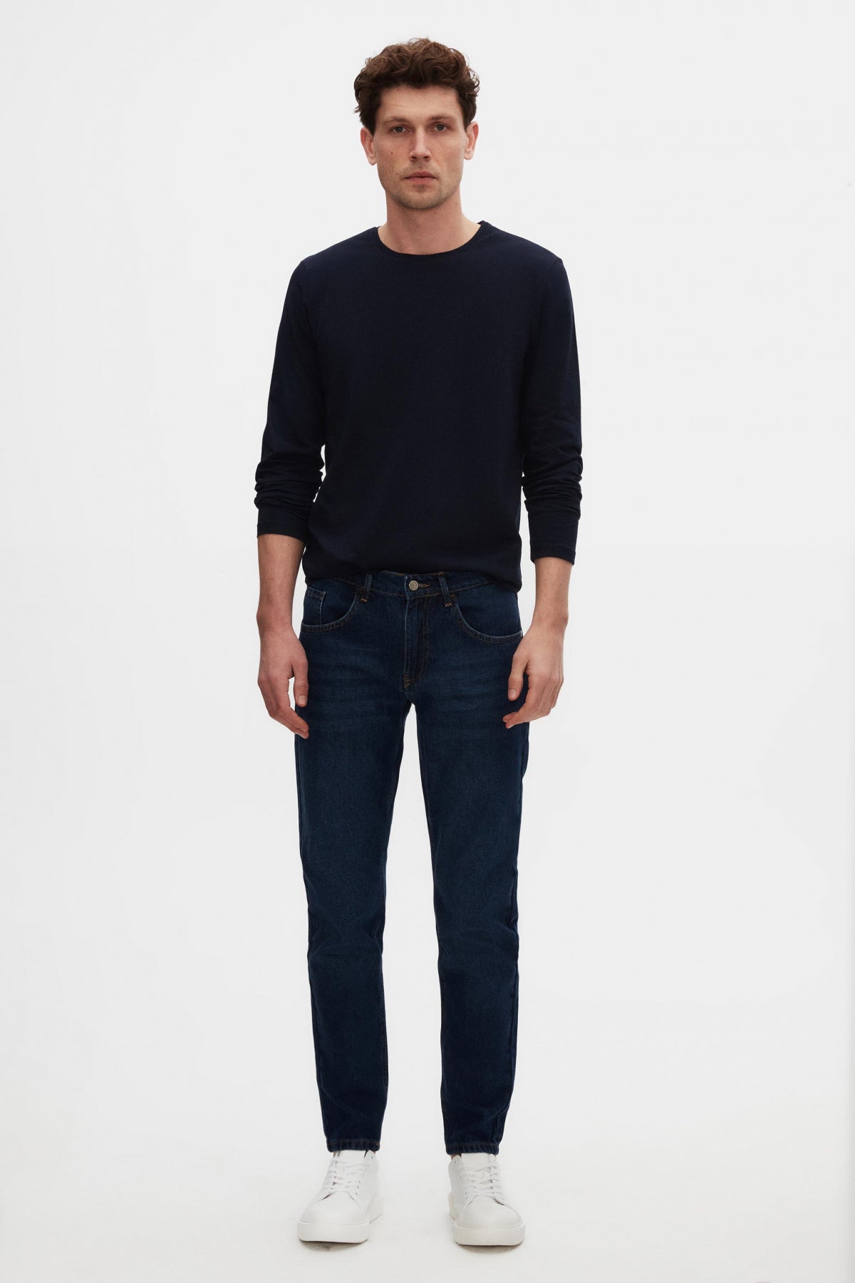 TRICOU SLIM FIT D'S DAMAT - Bleumarin
