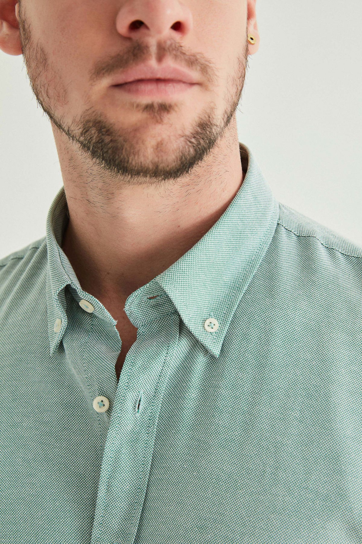 CAMASA CASUAL SLIM FIT D'S DAMAT - Verde