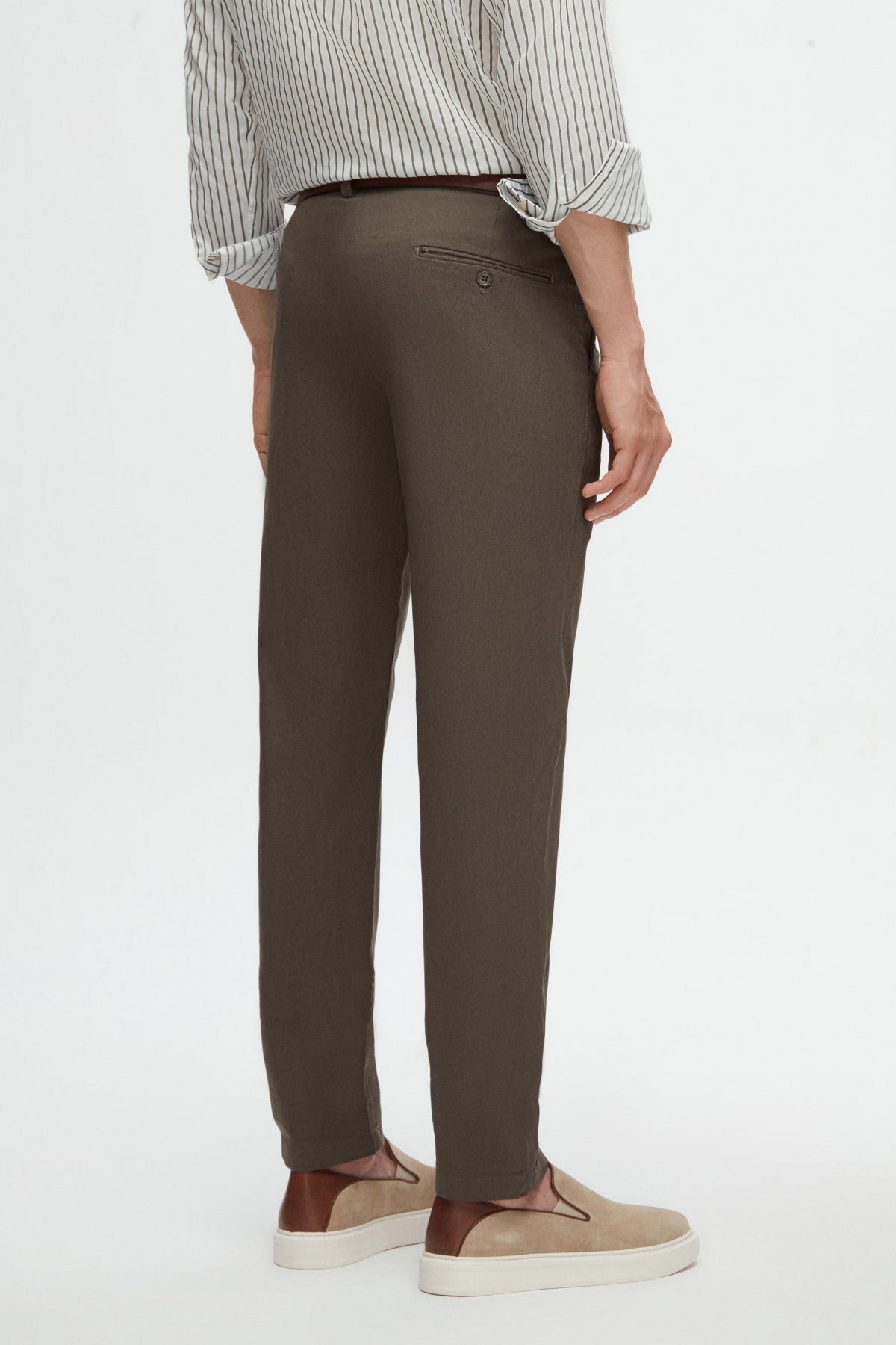 PANTALONI CHINO SLIM FIT D'S DAMAT - Kaki