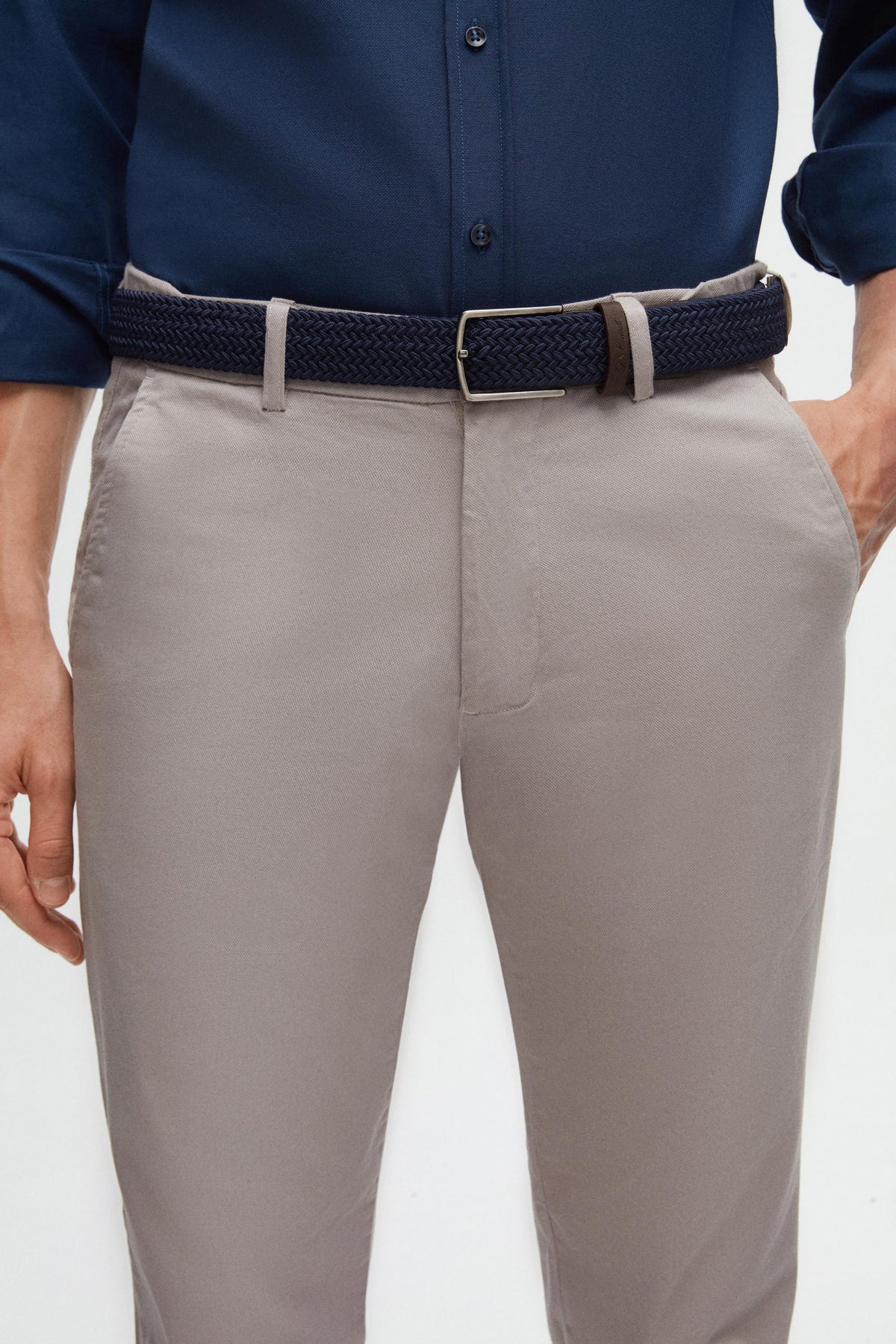 PANTALONI CHINO SLIM FIT D'S DAMAT - Bej