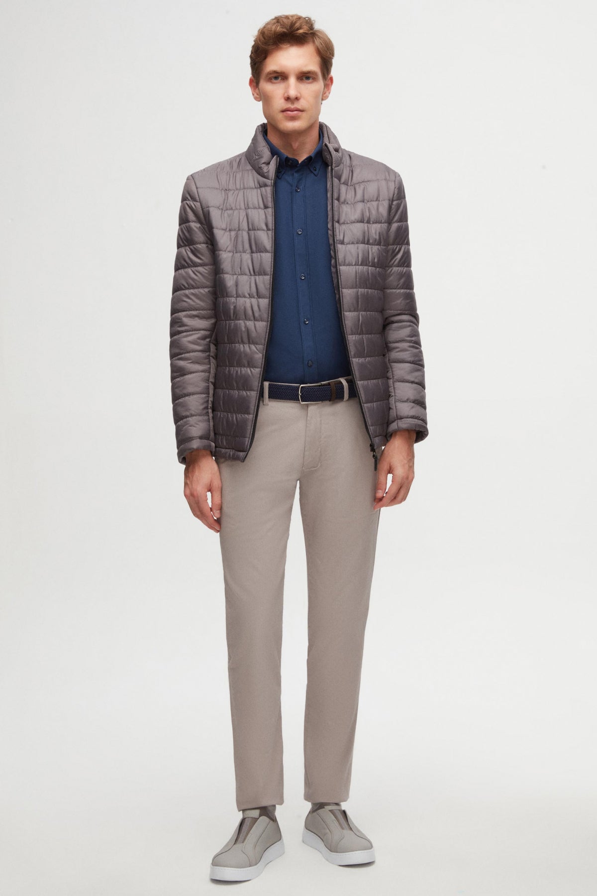 GEACA MATLASATA SLIM FIT D'S DAMAT - Gri