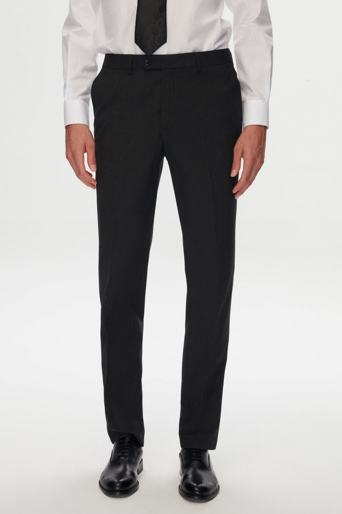 COSTUM D'S DAMAT SLIM FIT - Antracit