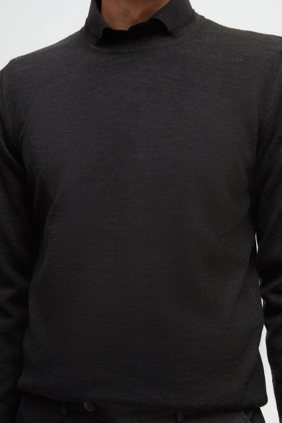 PULOVER REGULAR FIT D'S DAMAT - Antracit