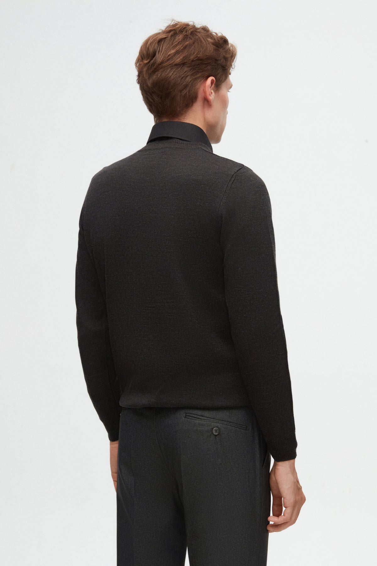 PULOVER REGULAR FIT D'S DAMAT - Antracit