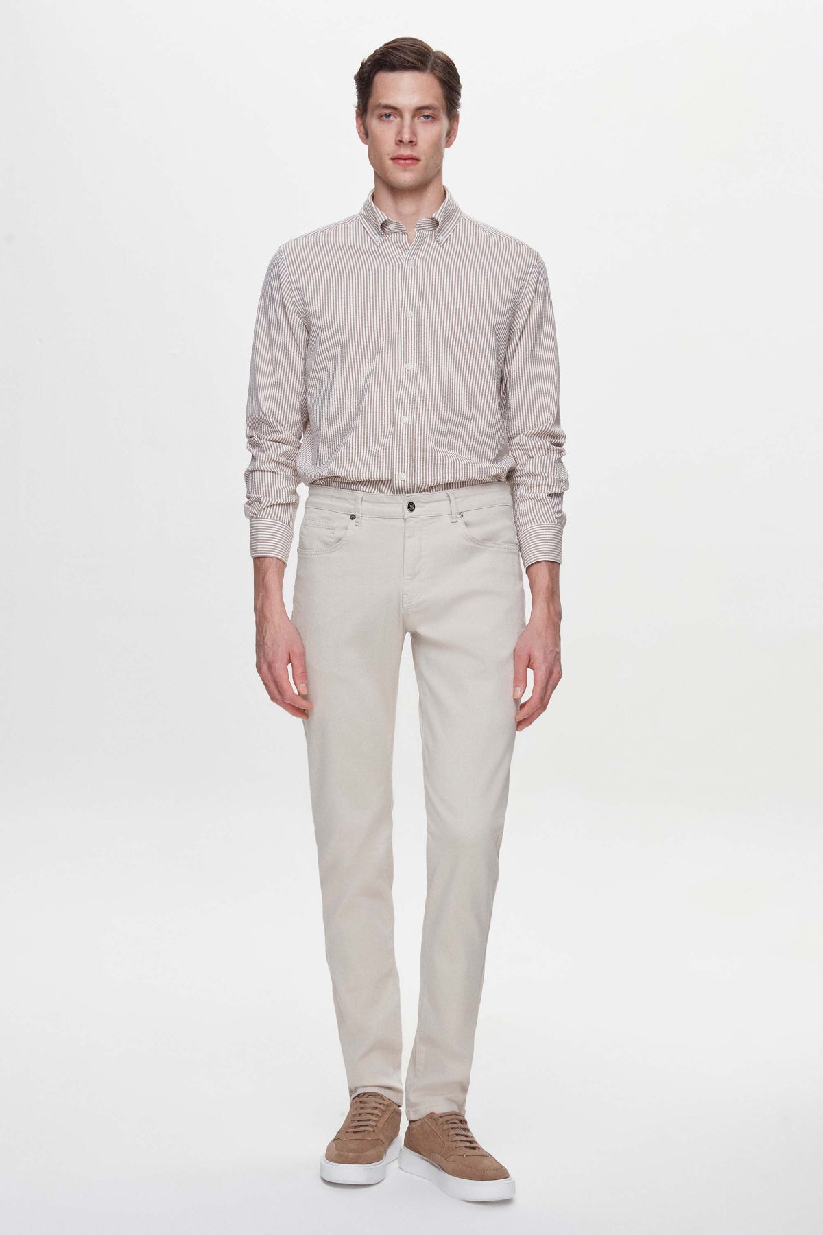 CAMASA CU DUNGI REGULAR FIT D'S DAMAT - Bej