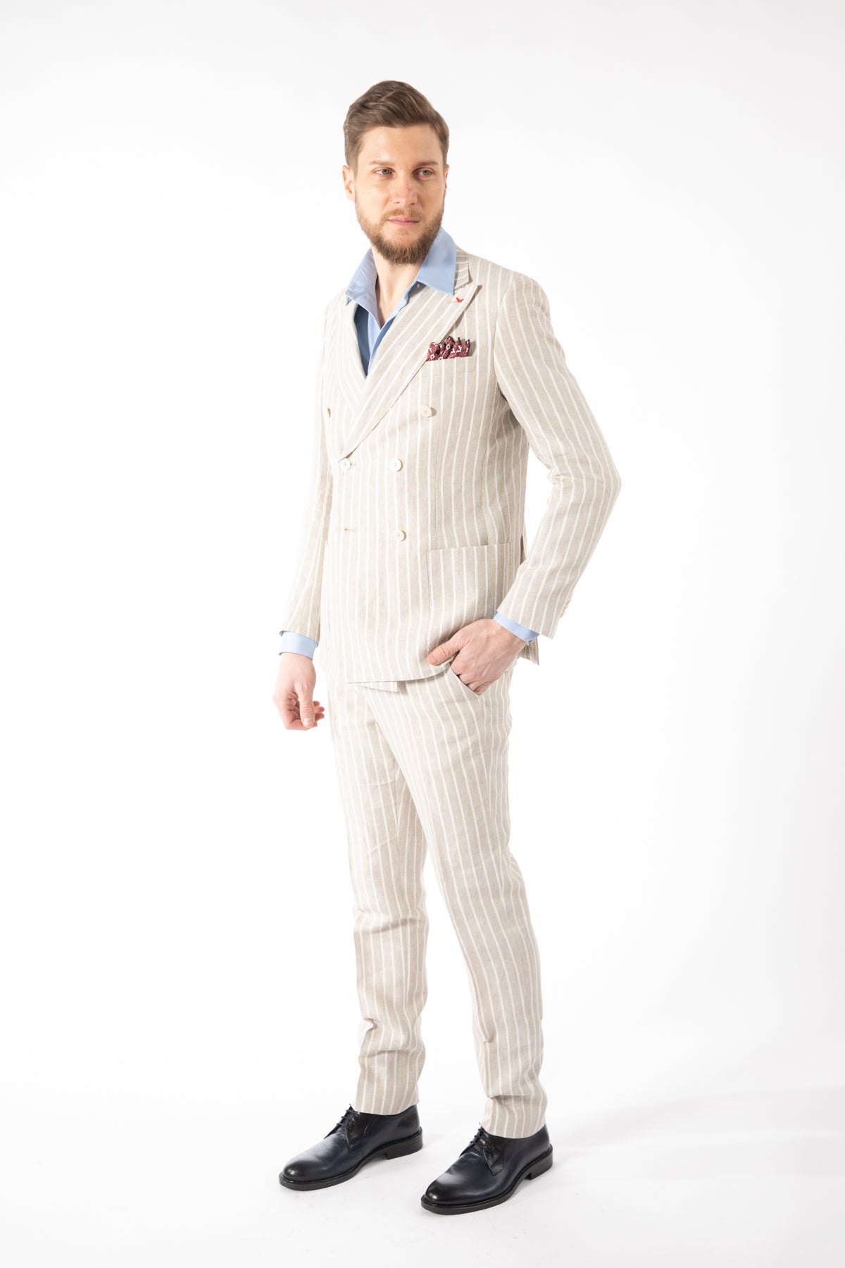 COSTUM REGULAR FIT D'S DAMAT - Bej