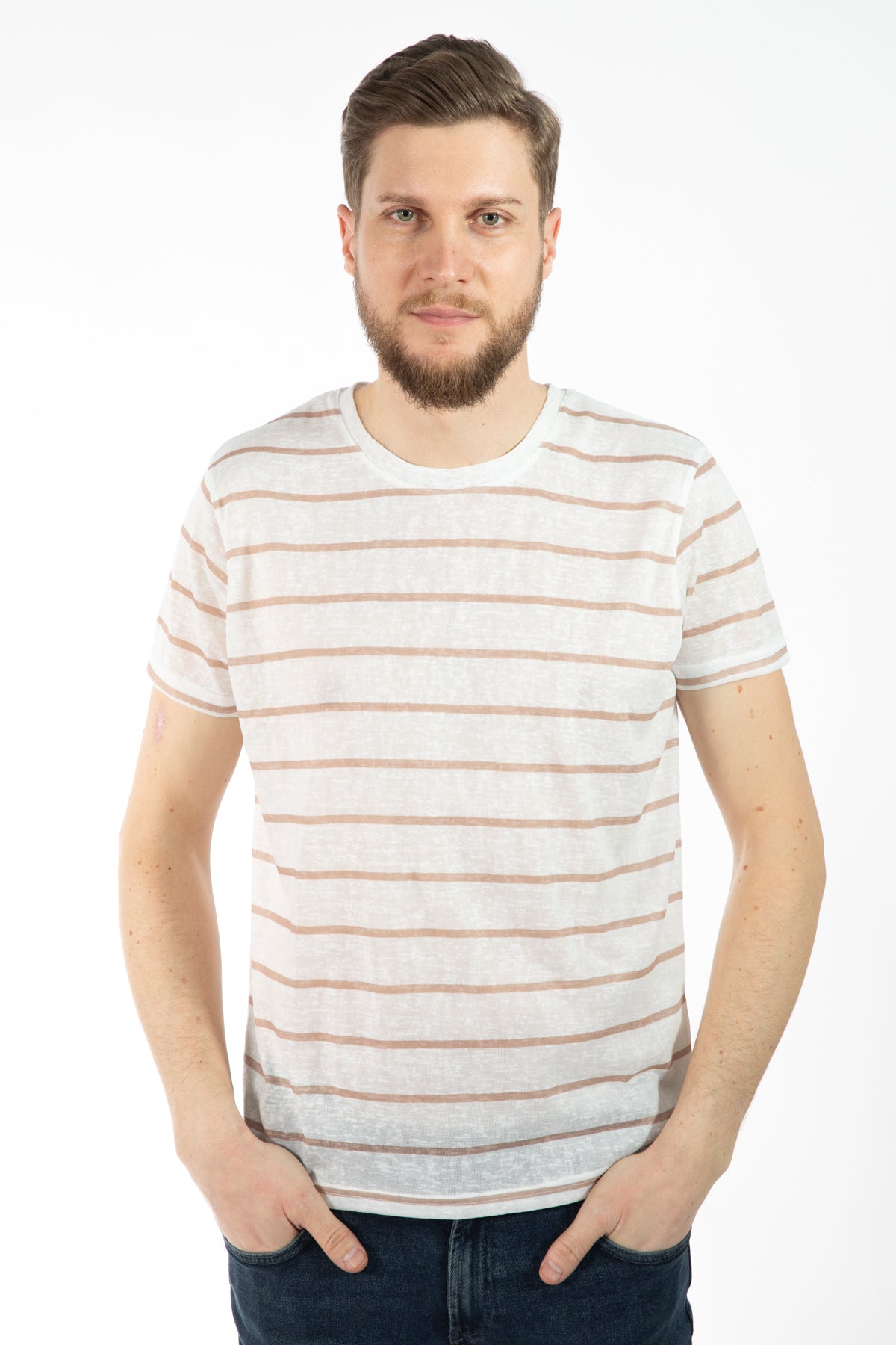 TRICOU REGULAR FIT D'S DAMAT - Bej
