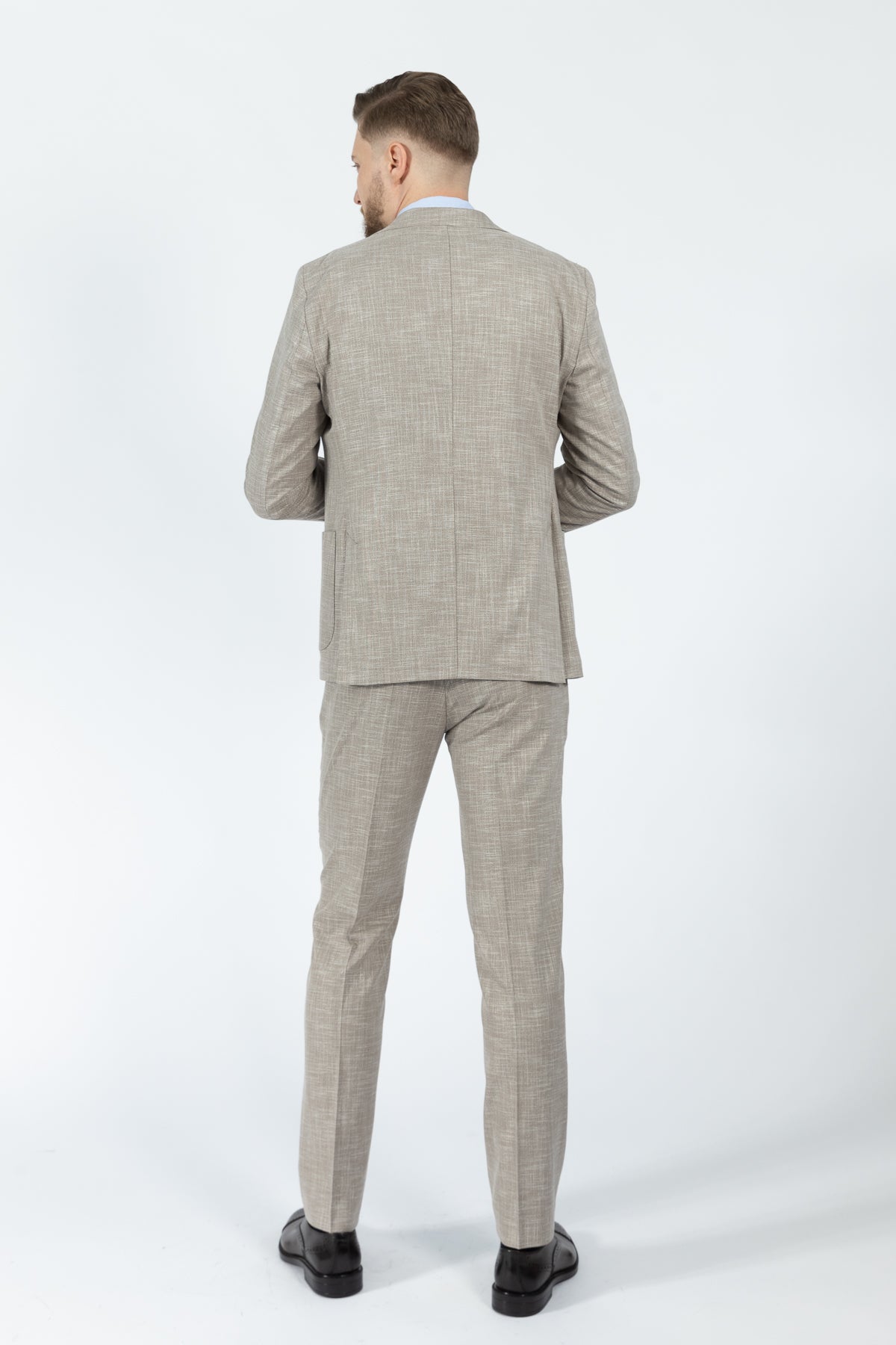COSTUM CU VESTA SLIM FIT D'S DAMAT - Bej