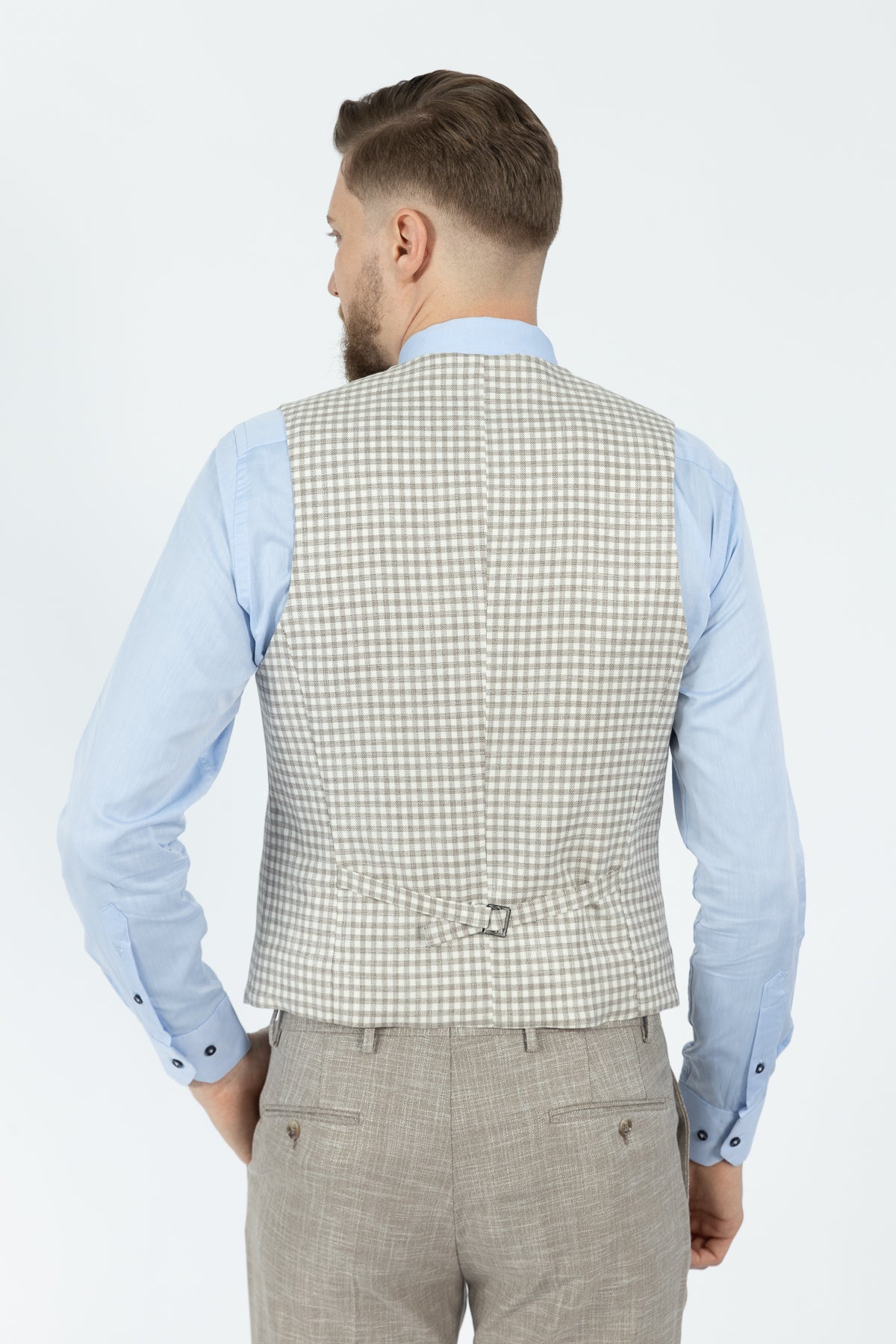 COSTUM CU VESTA SLIM FIT D'S DAMAT - Bej