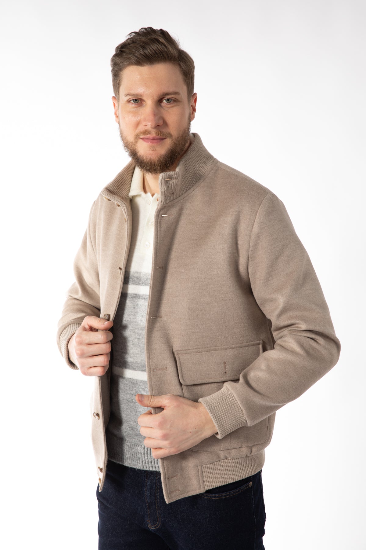 GEACA REGULAR FIT DAMAT - Bej