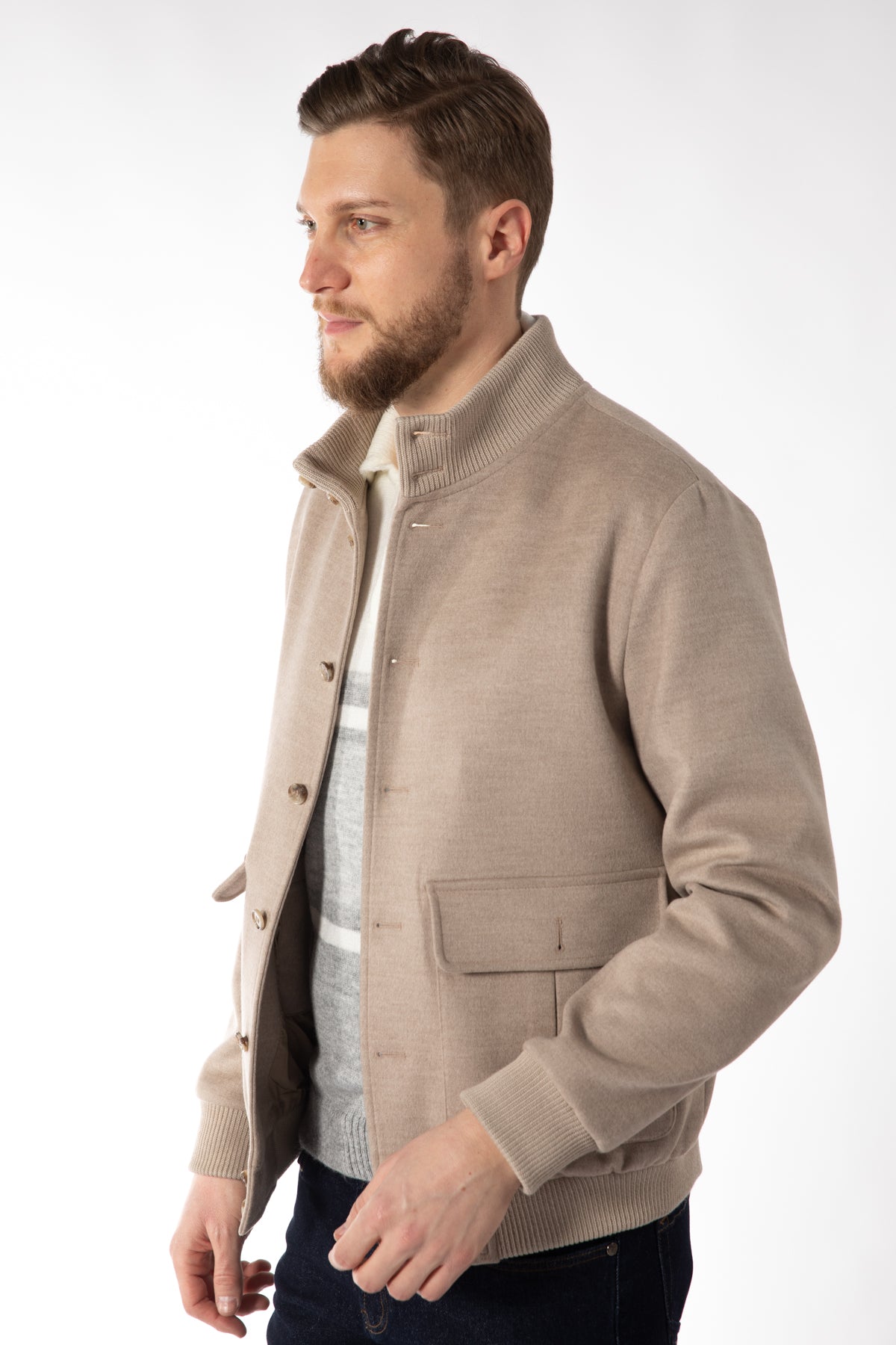 GEACA REGULAR FIT DAMAT - Bej