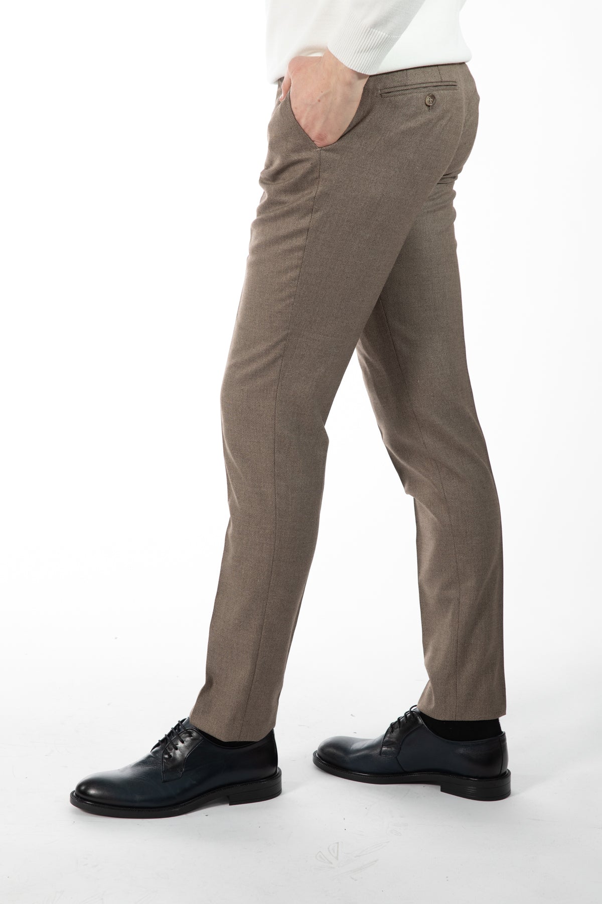 PANTALONI SLIM FIT D'S DAMAT - Bej