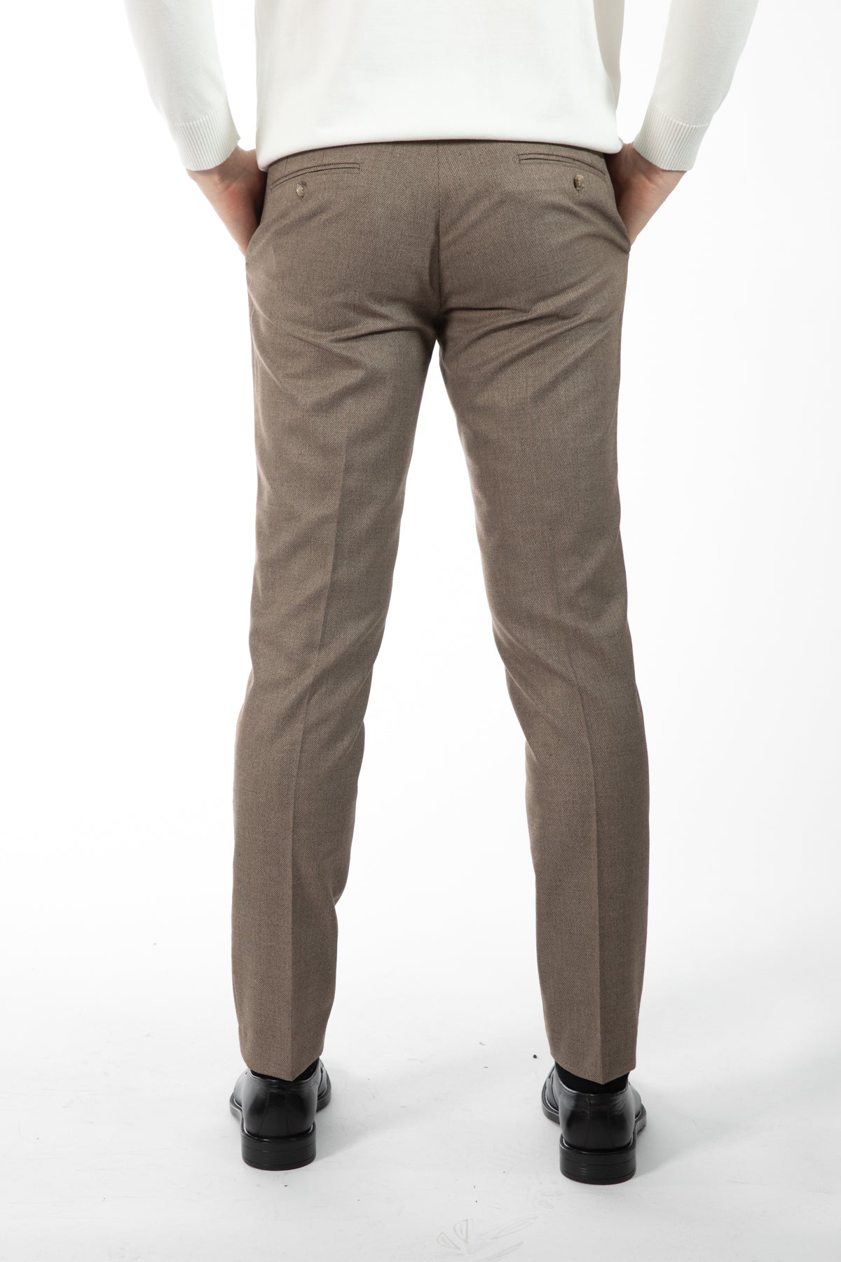 PANTALONI SLIM FIT D'S DAMAT - Bej
